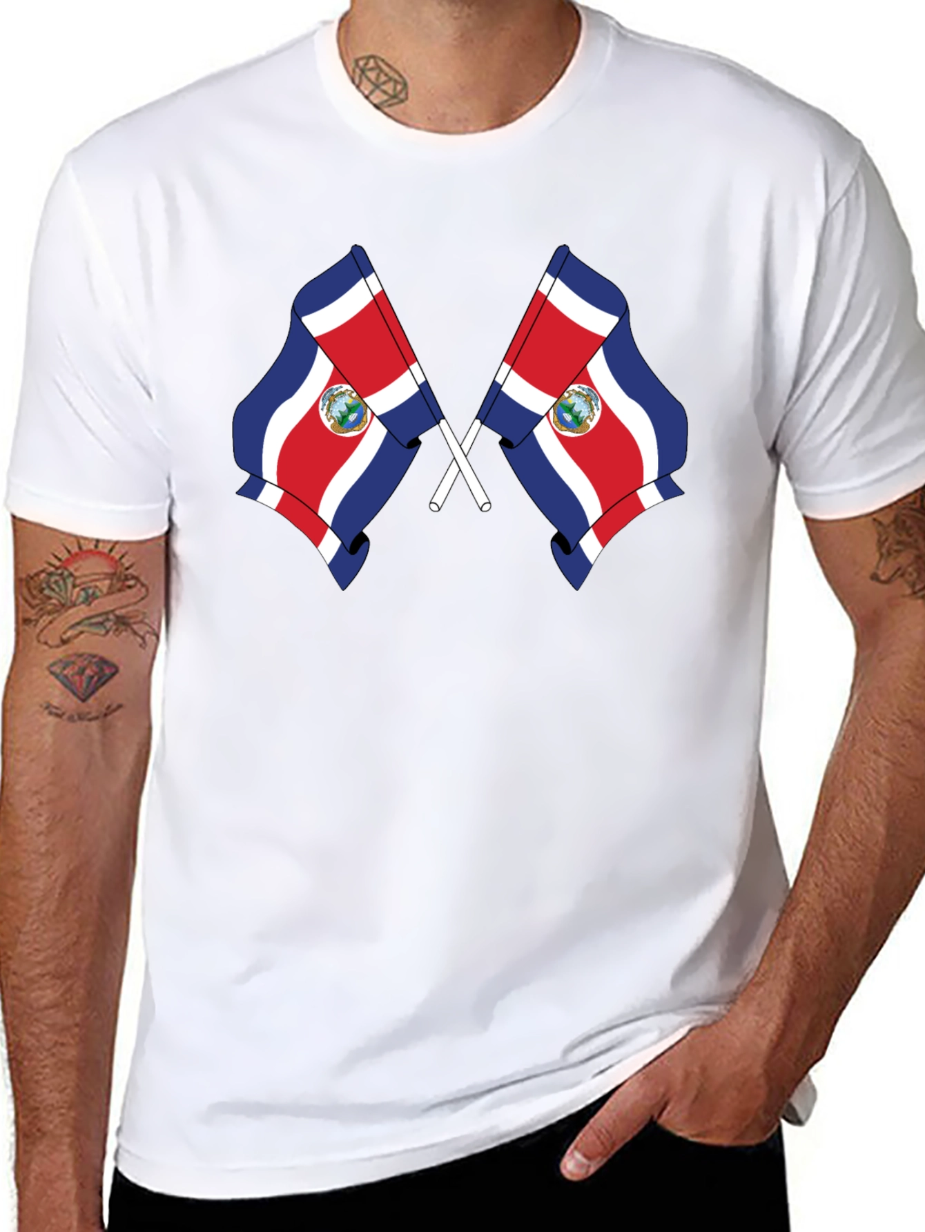 Costa Rica Flag T-Shirt - Pura Vida Style!