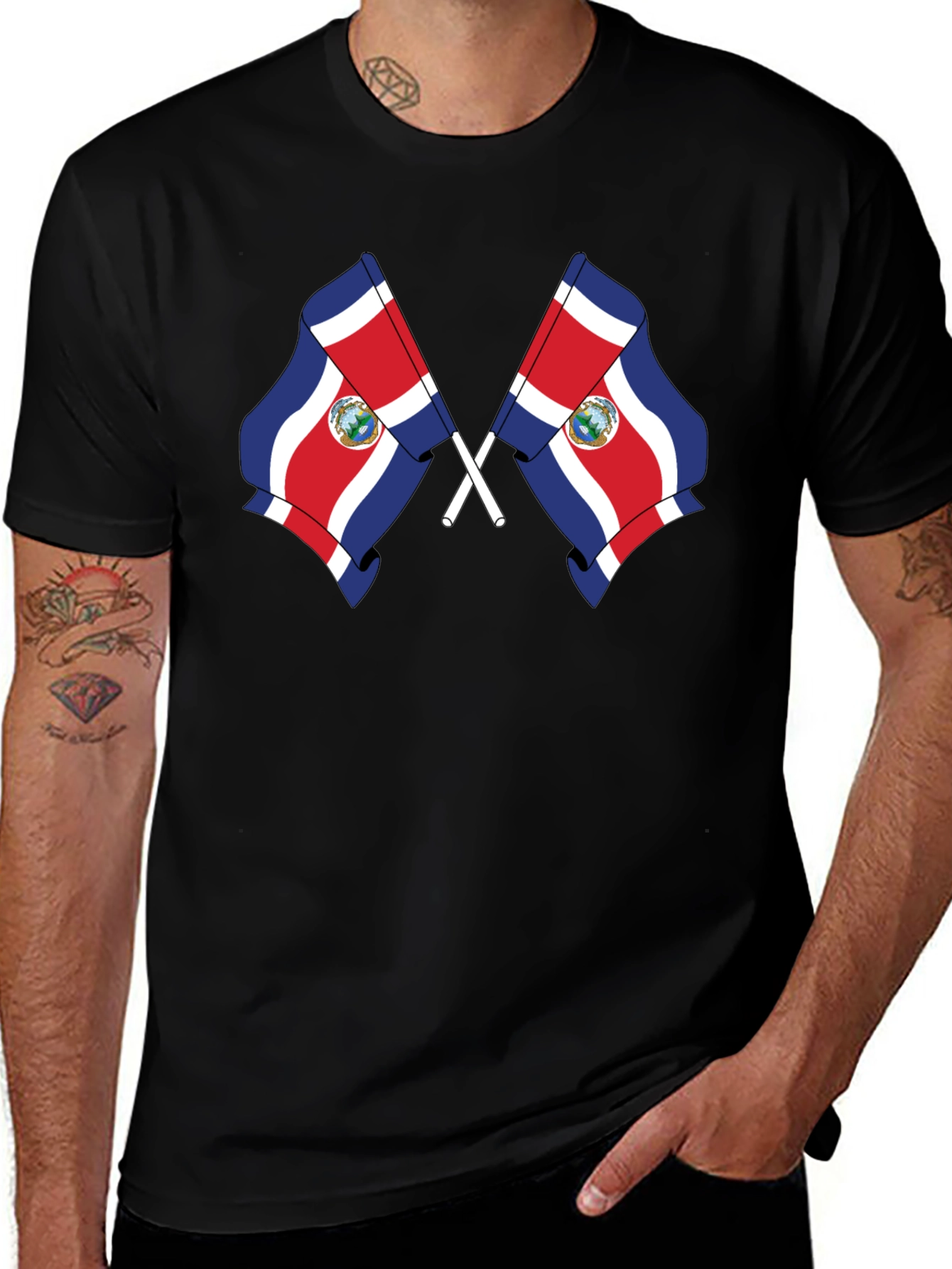 Costa Rica Flag T-Shirt - Pura Vida Style!