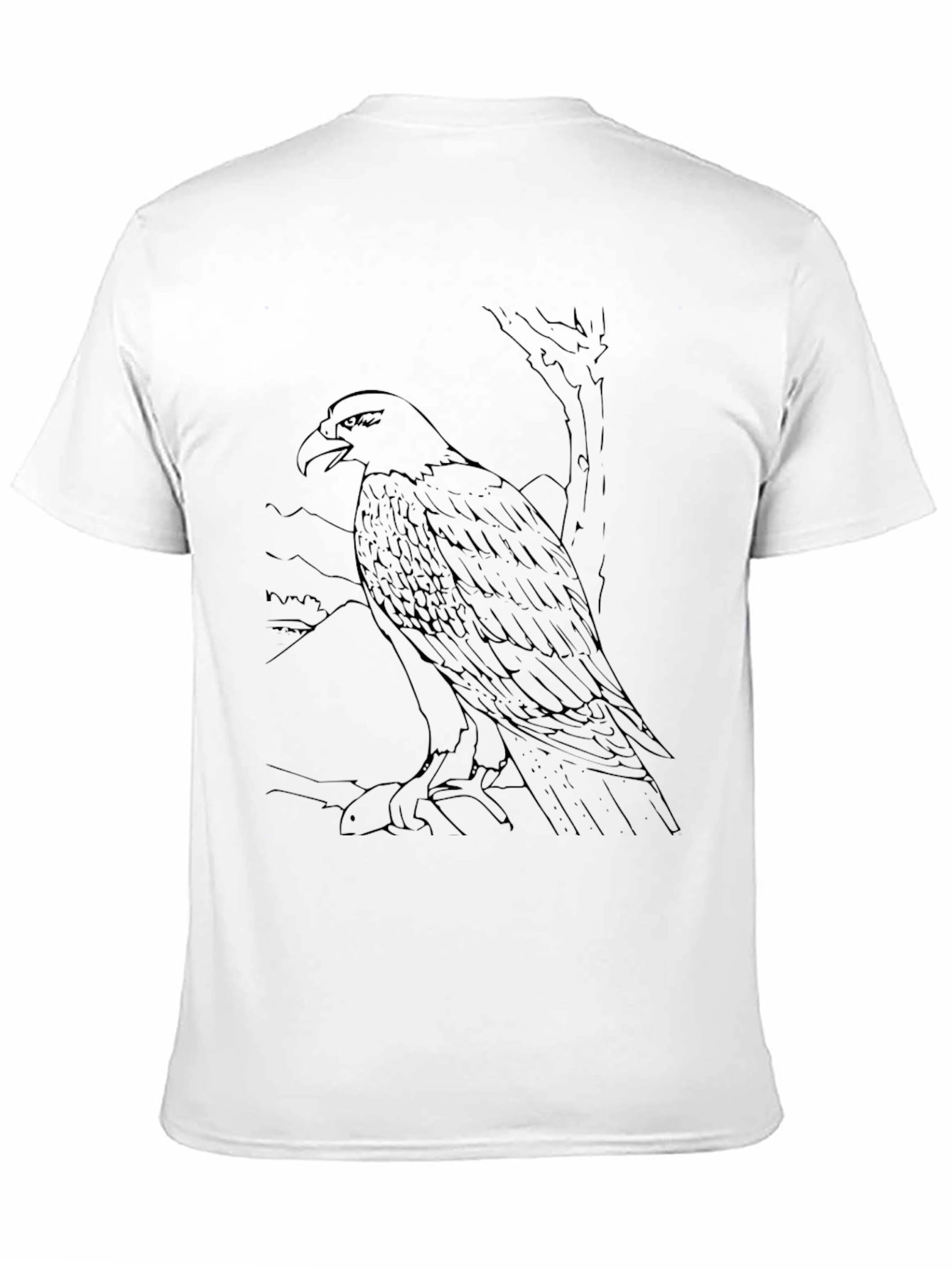 Black Eagle Graphic Tee - Mens Casual Shirt