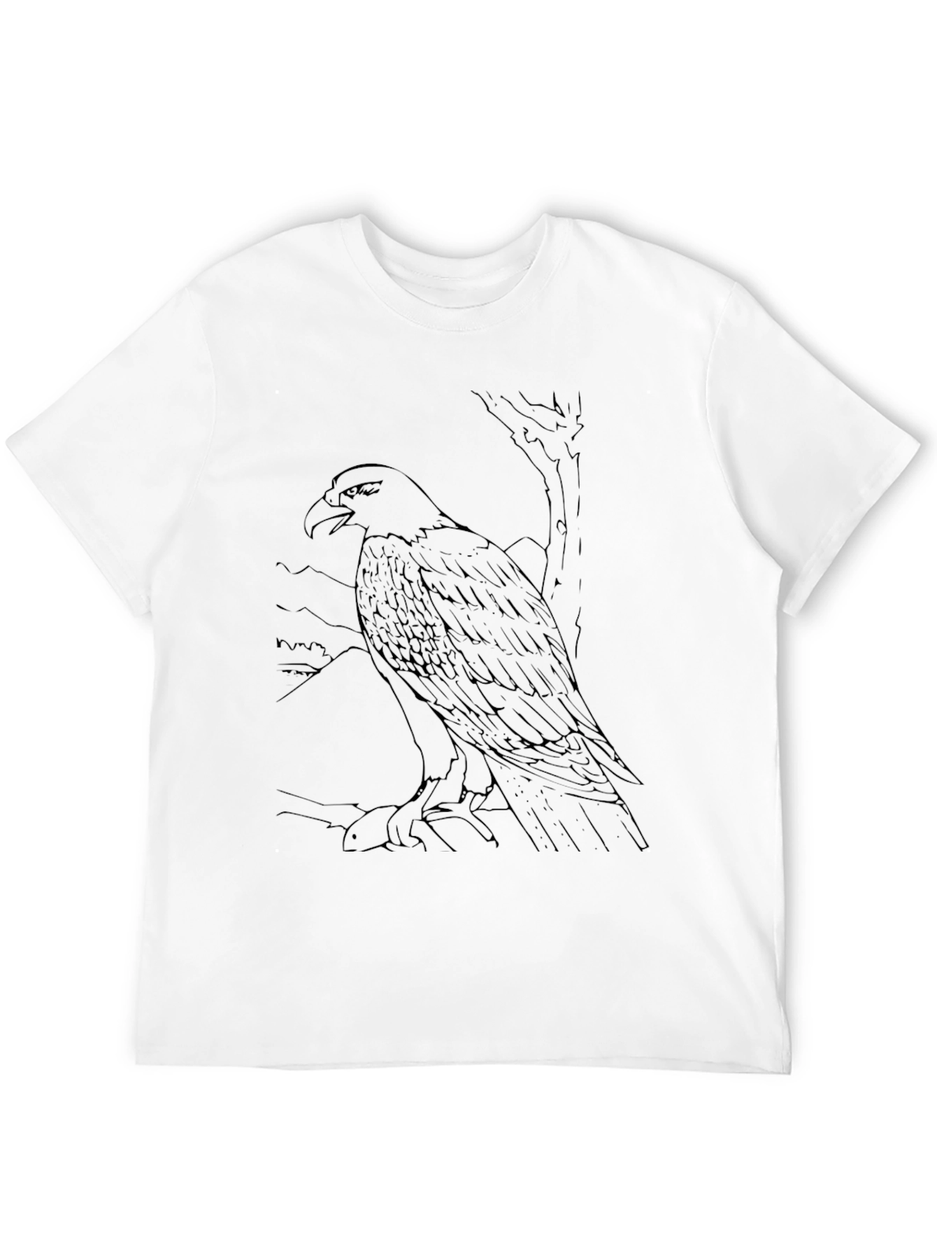 Black Eagle Graphic Tee - Mens Casual Shirt