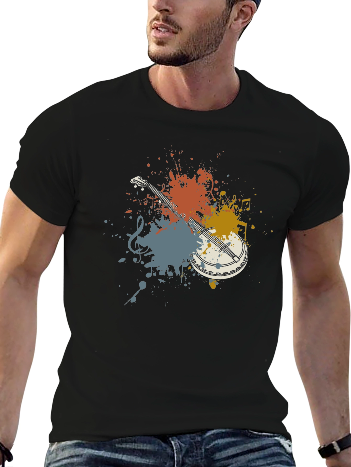 Banjo Paint Splatter T-Shirt