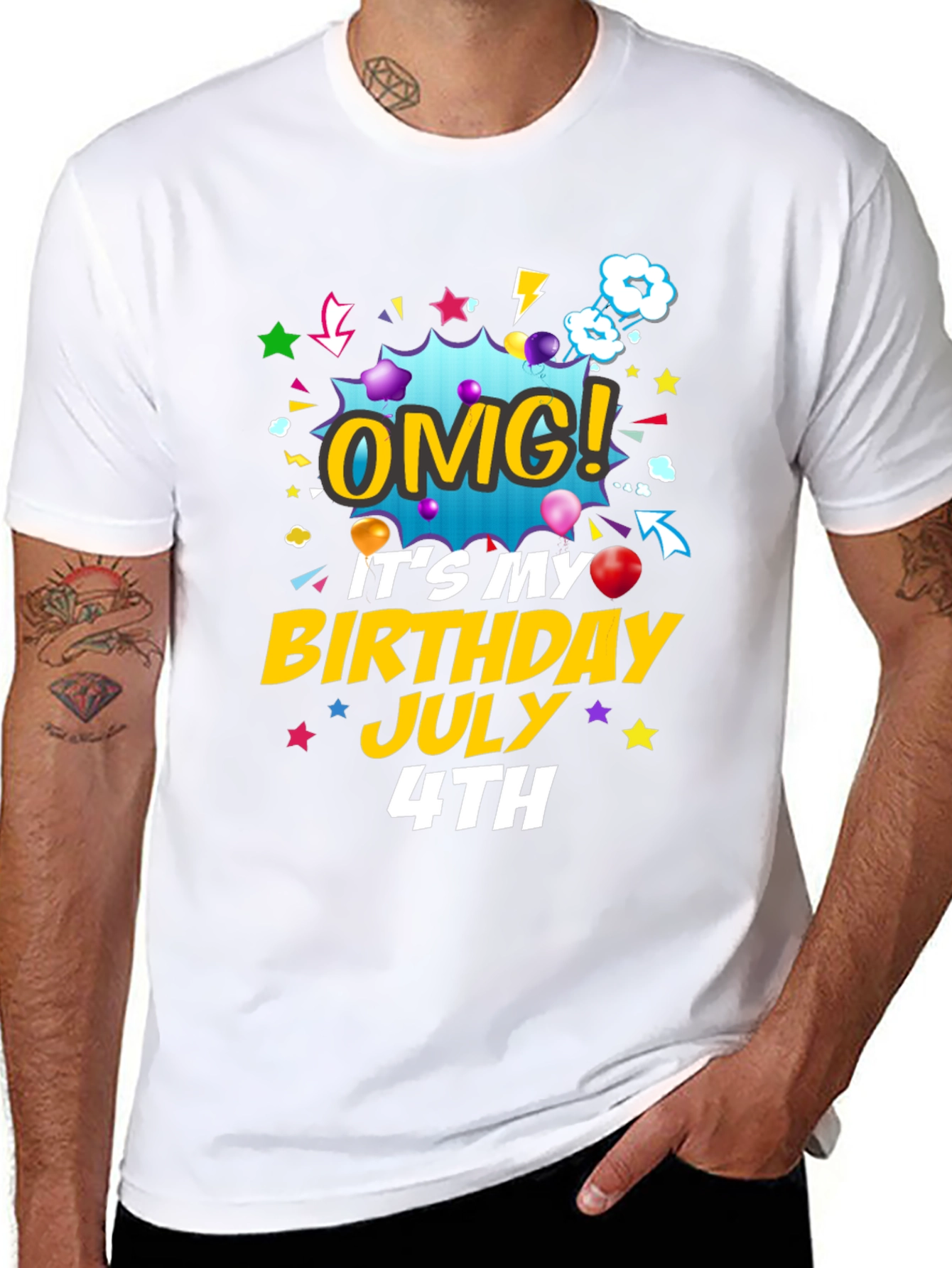 OMG! Birthday July 4th T-Shirt