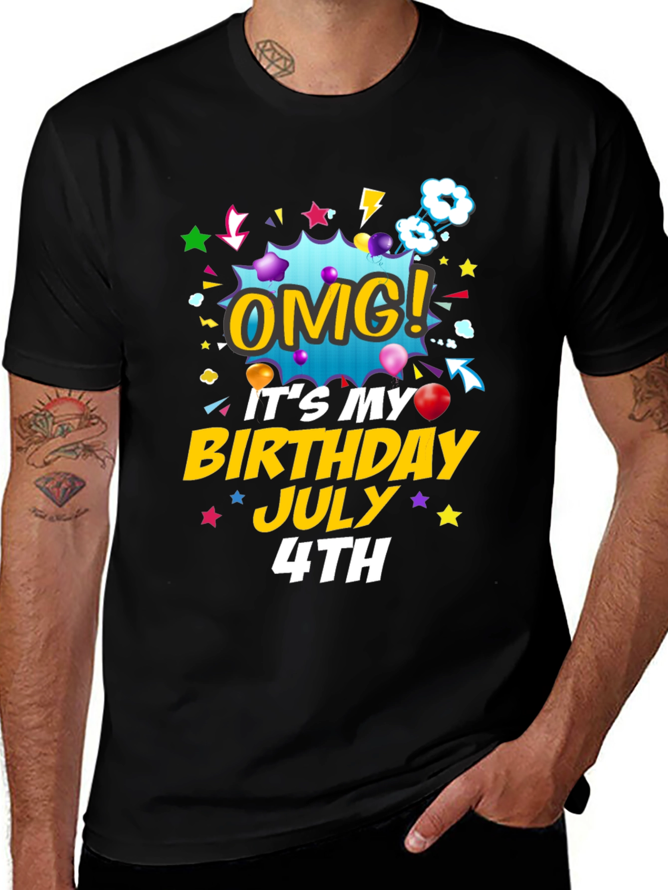 OMG! Birthday July 4th T-Shirt