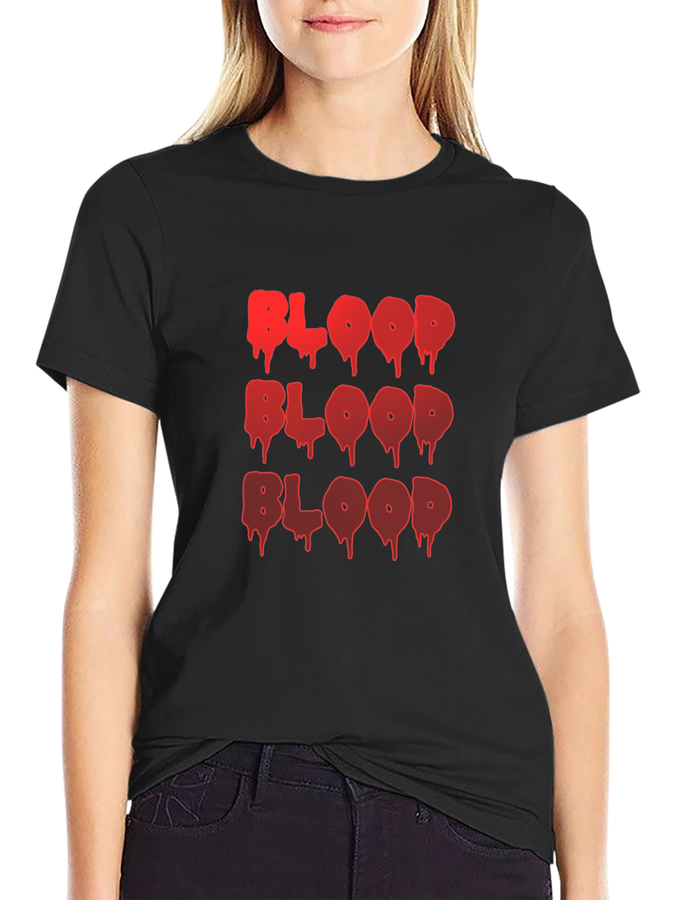 Bloody Good T-Shirt - Red Drip Font on Black