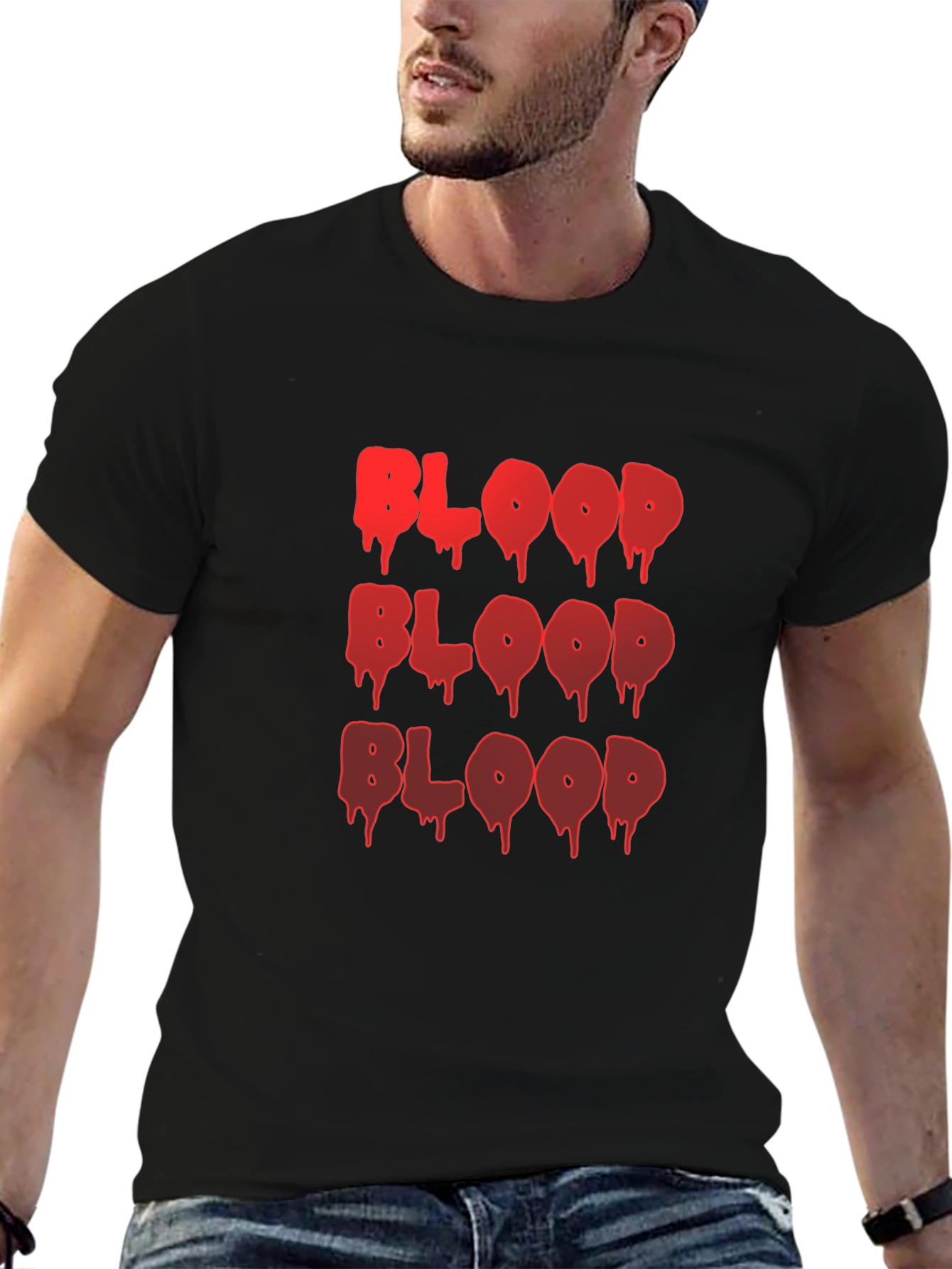 Bloody Good T-Shirt - Red Drip Font on Black
