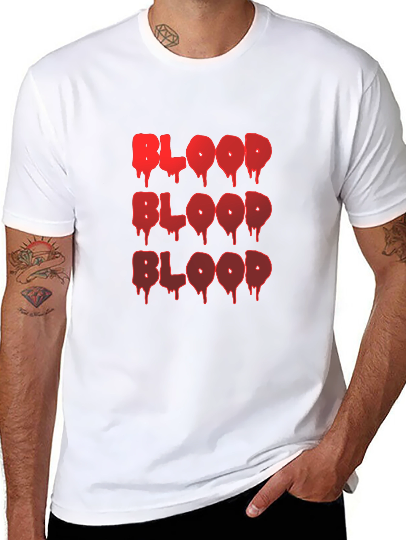 Bloody Good T-Shirt - Red Drip Font on Black