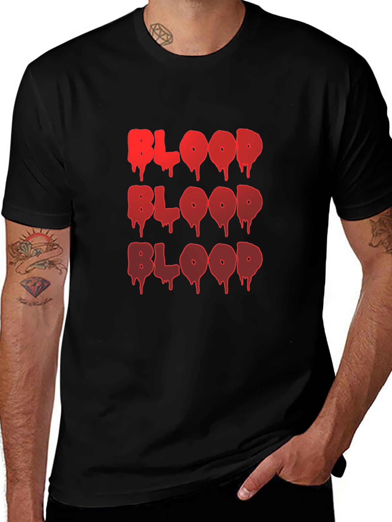 Bloody Good T-Shirt - Red Drip Font on Black