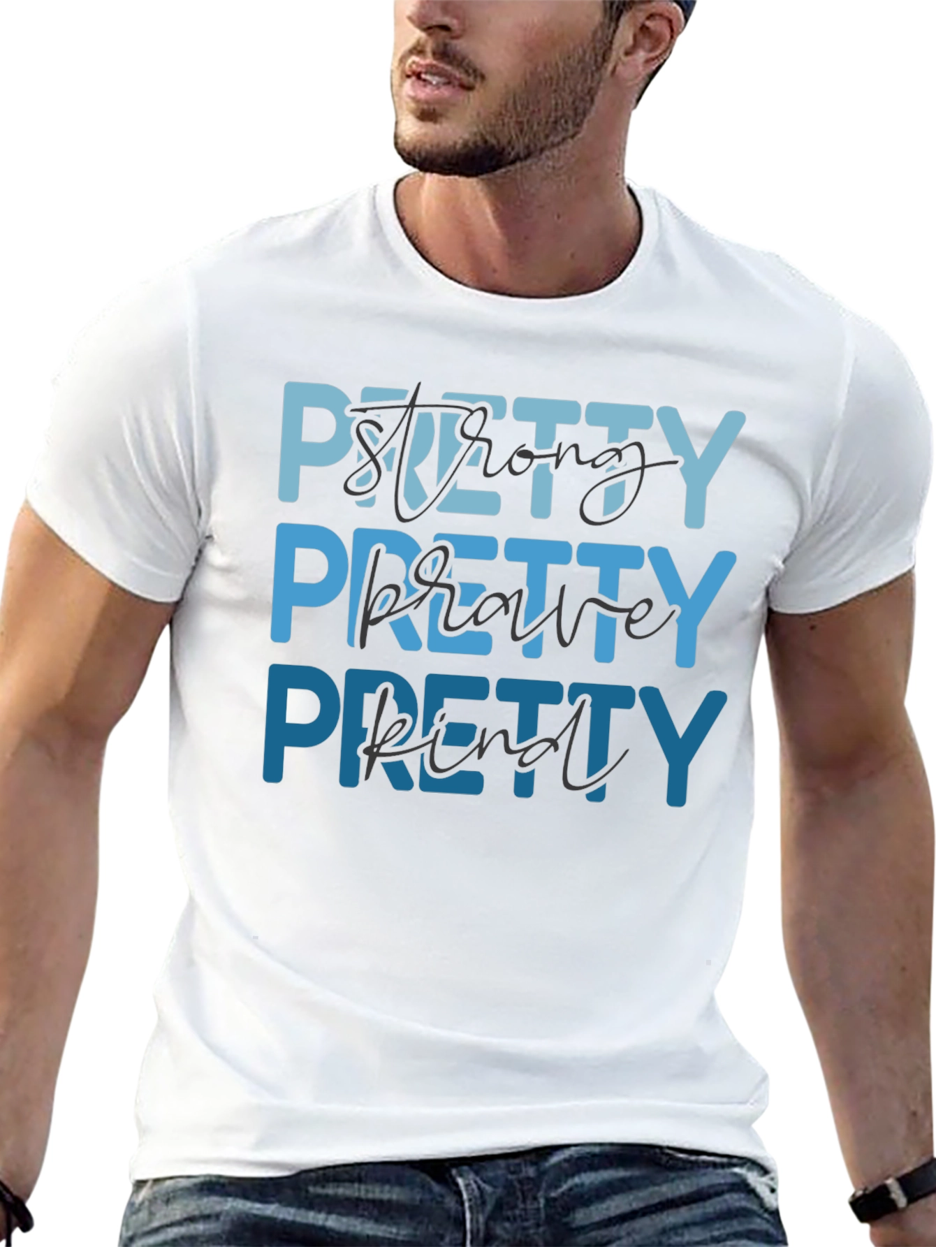 Pretty Strong Brave Kind Graphic Tee
