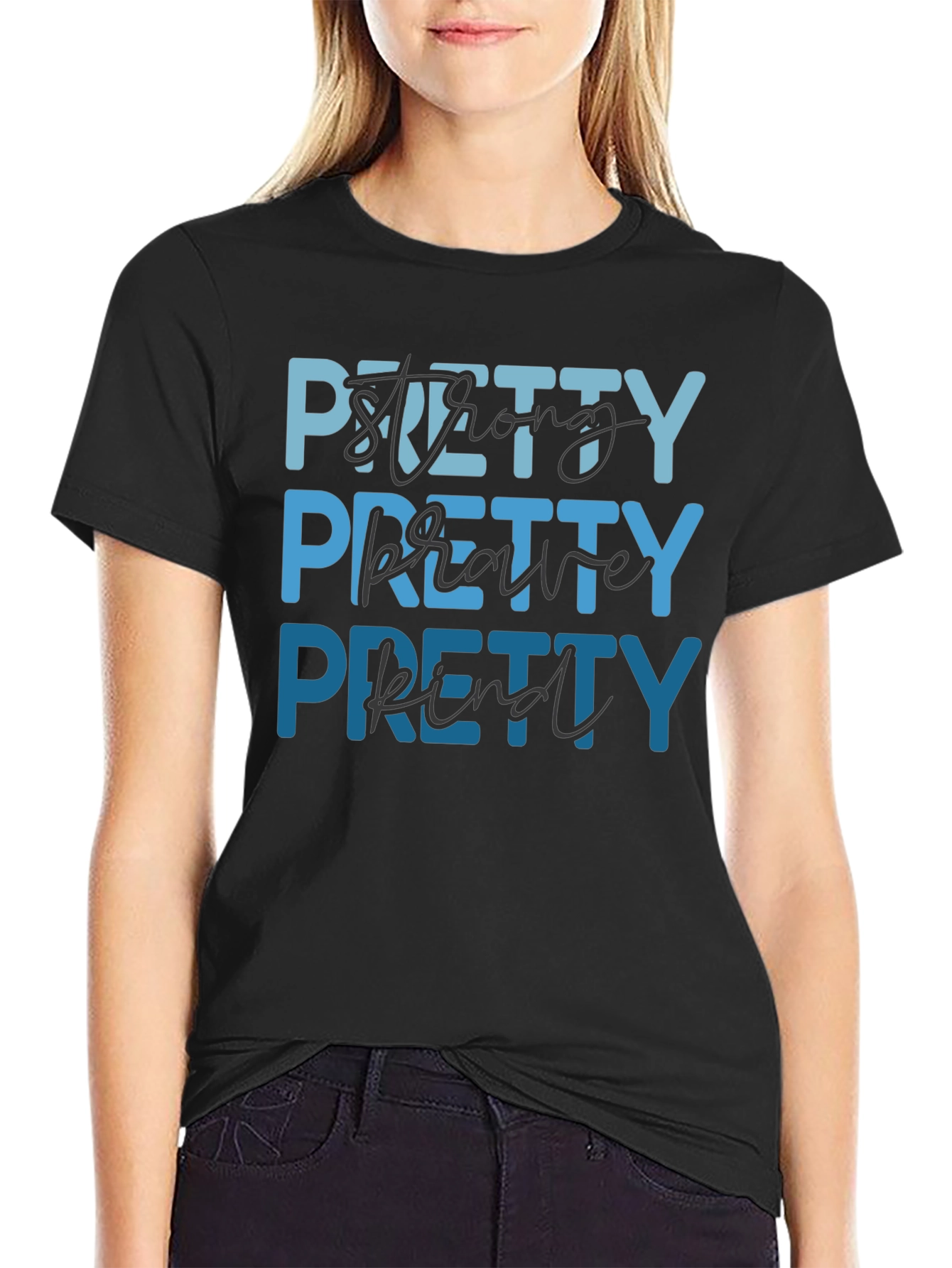 Pretty Strong Brave Kind Graphic Tee