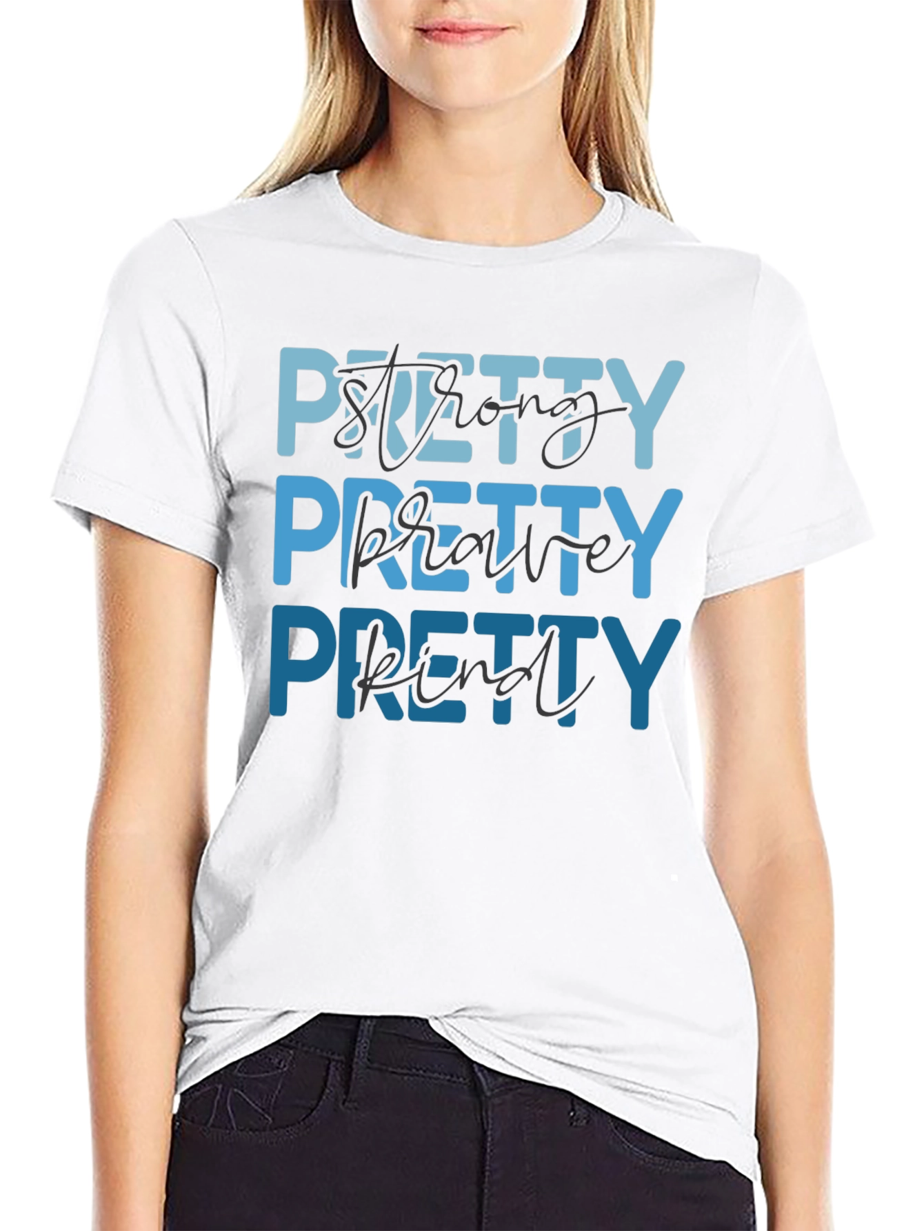 Pretty Strong Brave Kind Graphic Tee