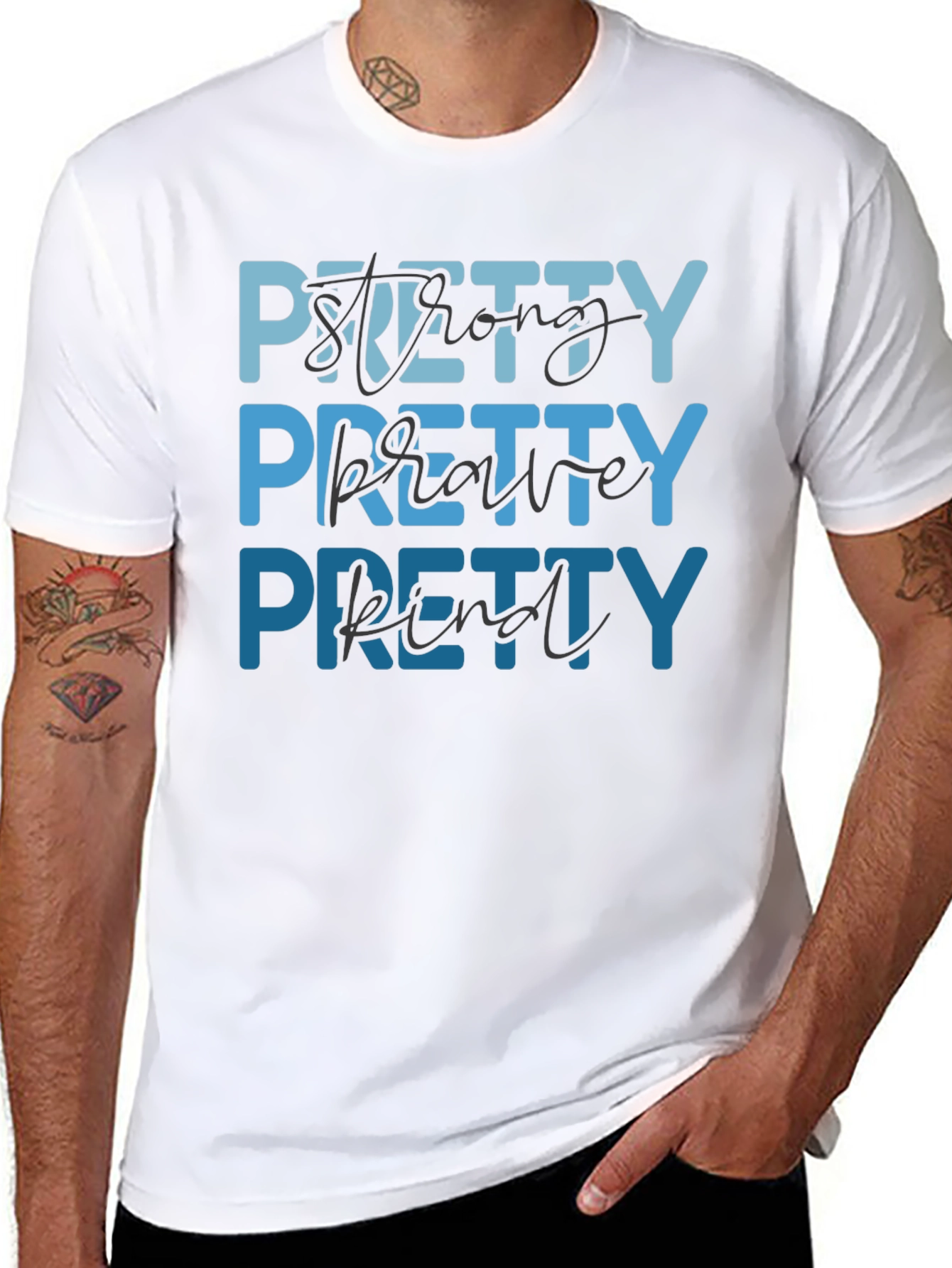 Pretty Strong Brave Kind Graphic Tee