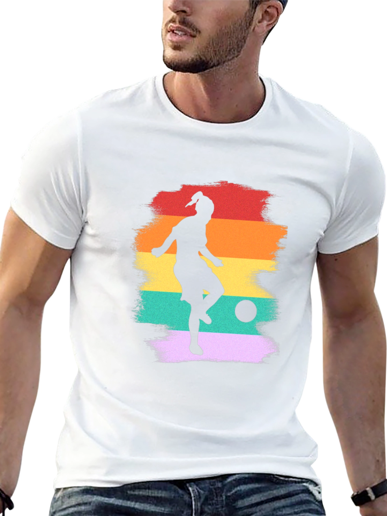 Retro Soccer Player T-Shirt