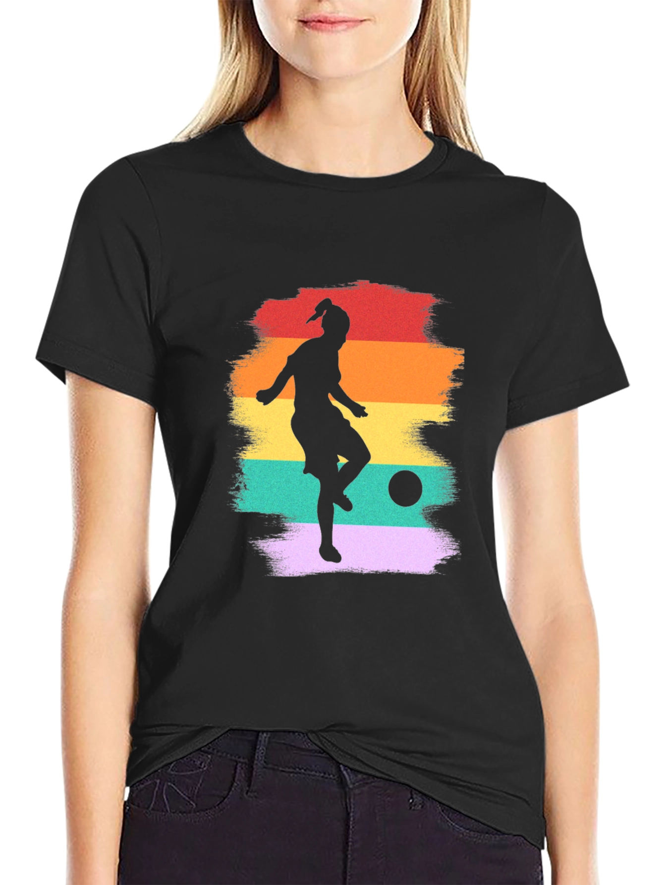 Retro Soccer Player T-Shirt
