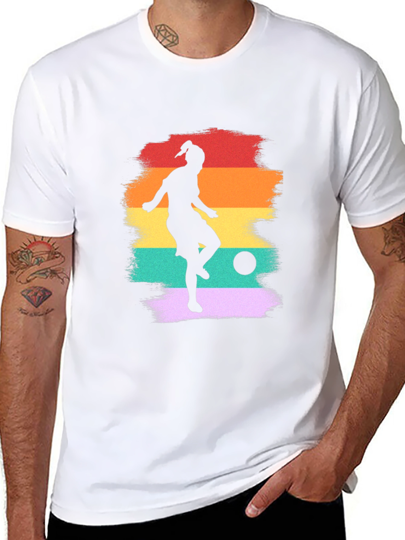 Retro Soccer Player T-Shirt