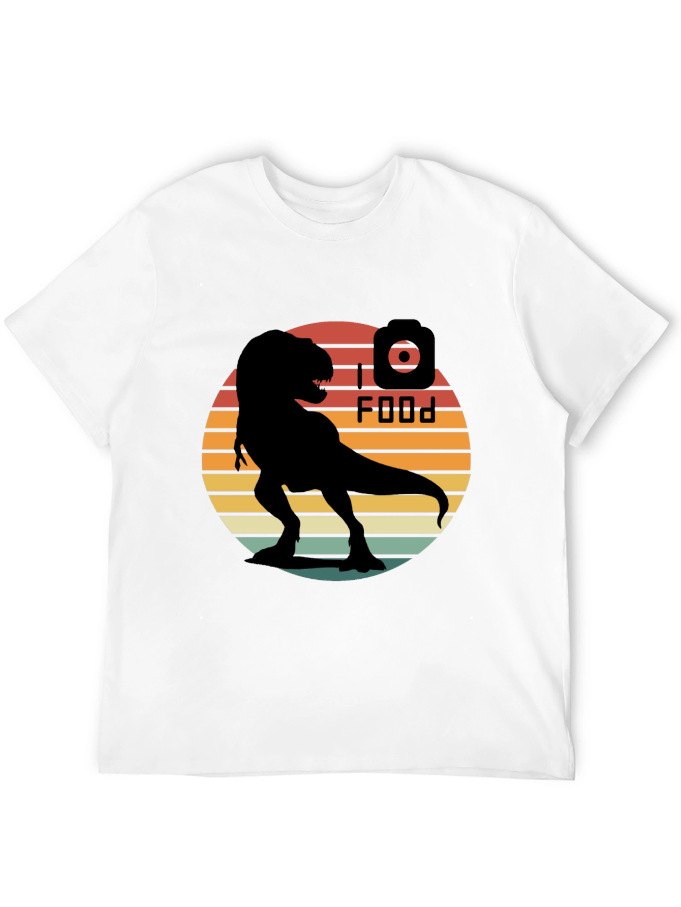 Retro T-Rex I Food T-Shirt