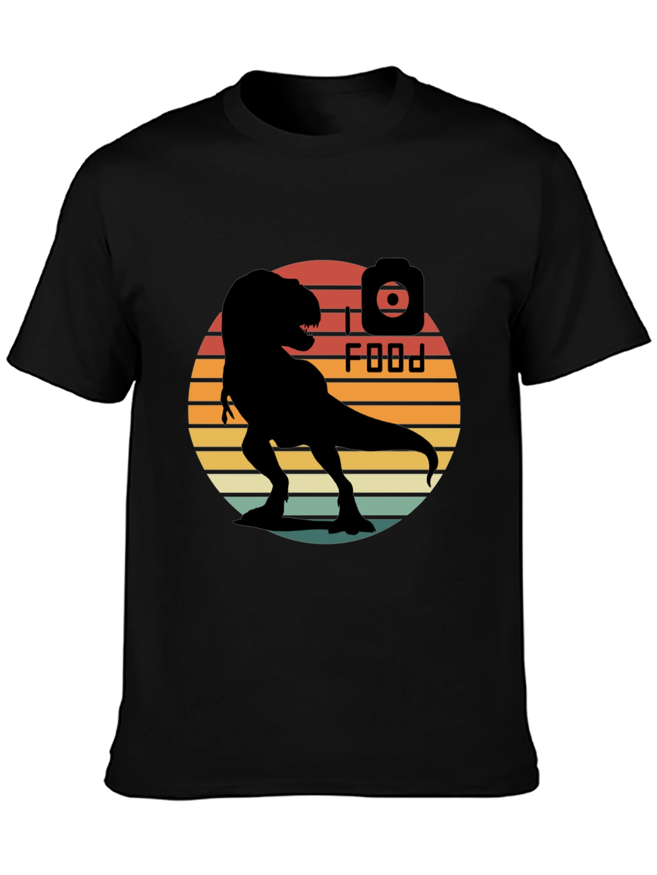 Retro T-Rex I Food T-Shirt