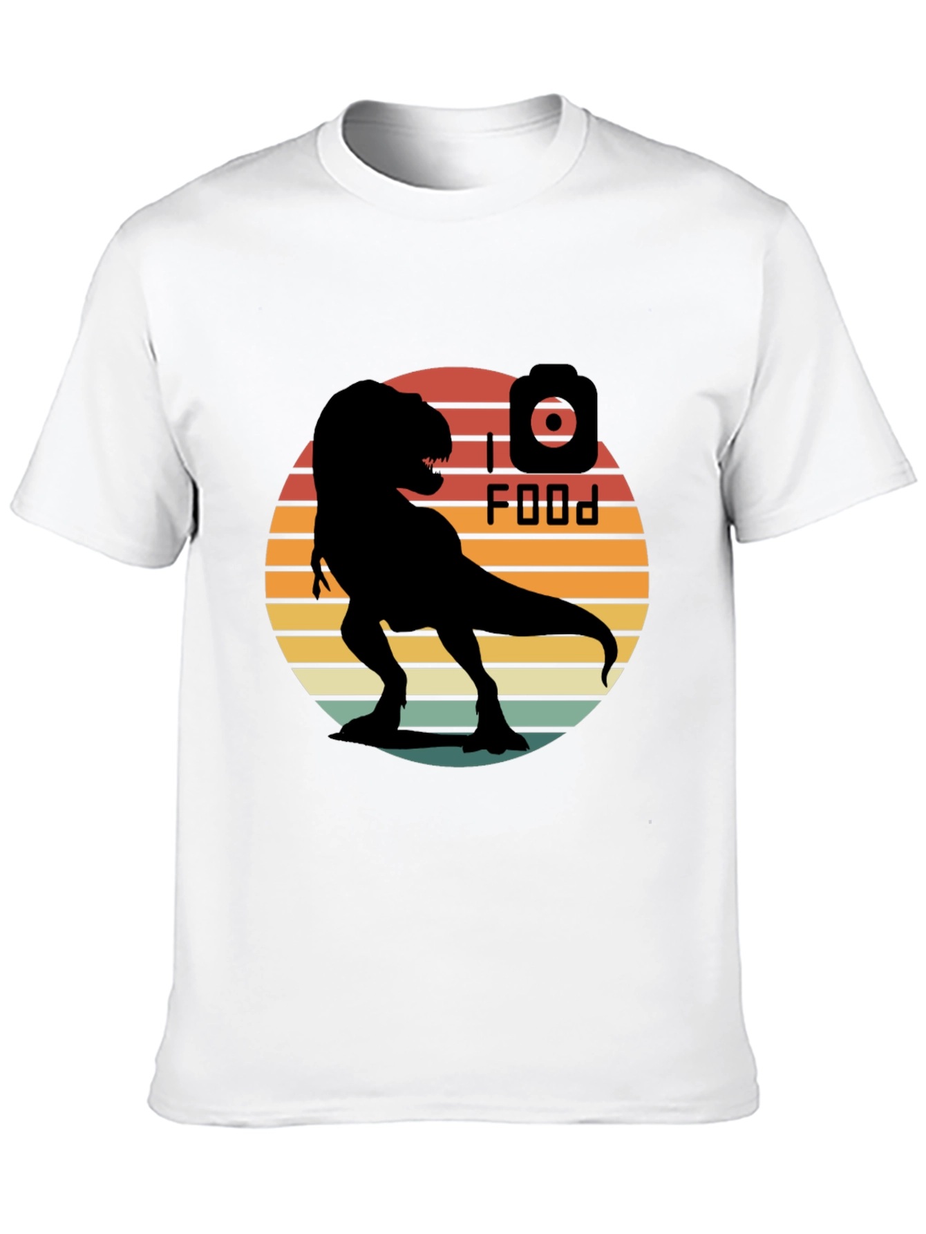 Retro T-Rex I Food T-Shirt