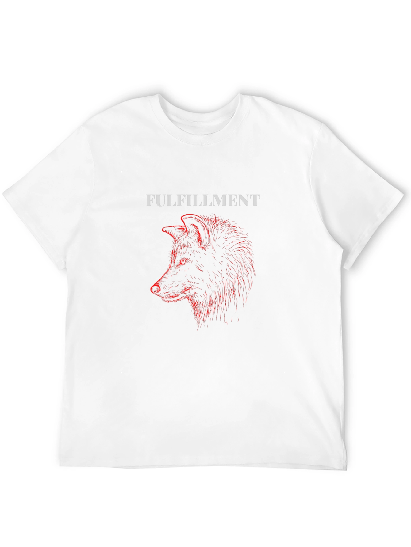 Fulfillment Wolf Graphic Tee - Premium Black Cotton T-Shirt
