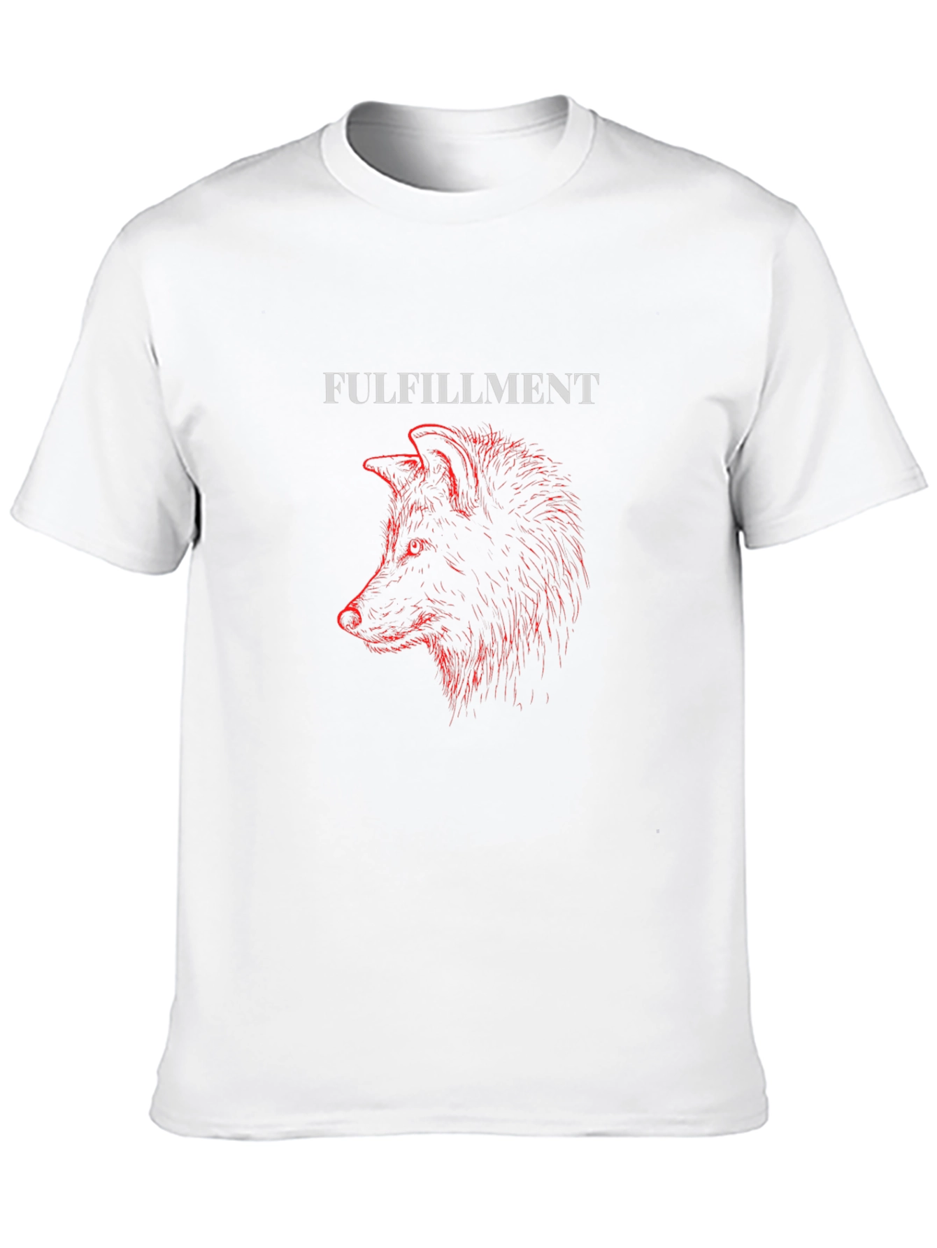 Fulfillment Wolf Graphic Tee - Premium Black Cotton T-Shirt