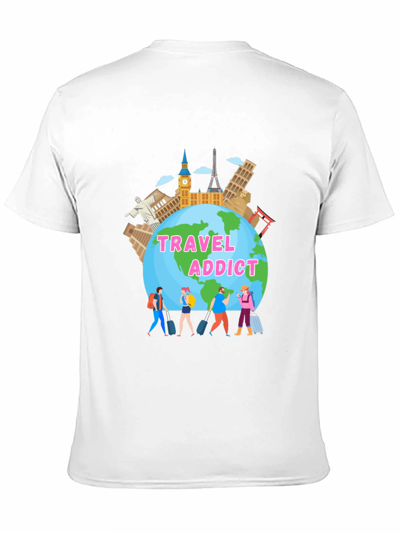 Travel Addict Graphic T-Shirt
