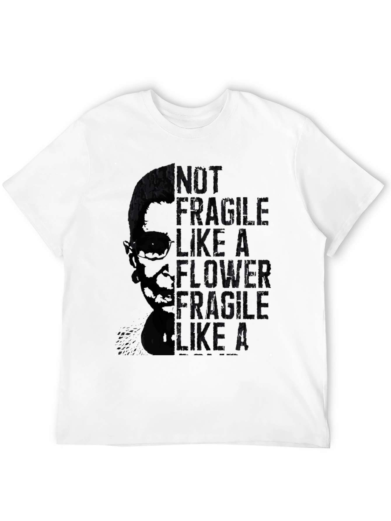 Ruth Bader Ginsburg Not Fragile Black T-Shirt