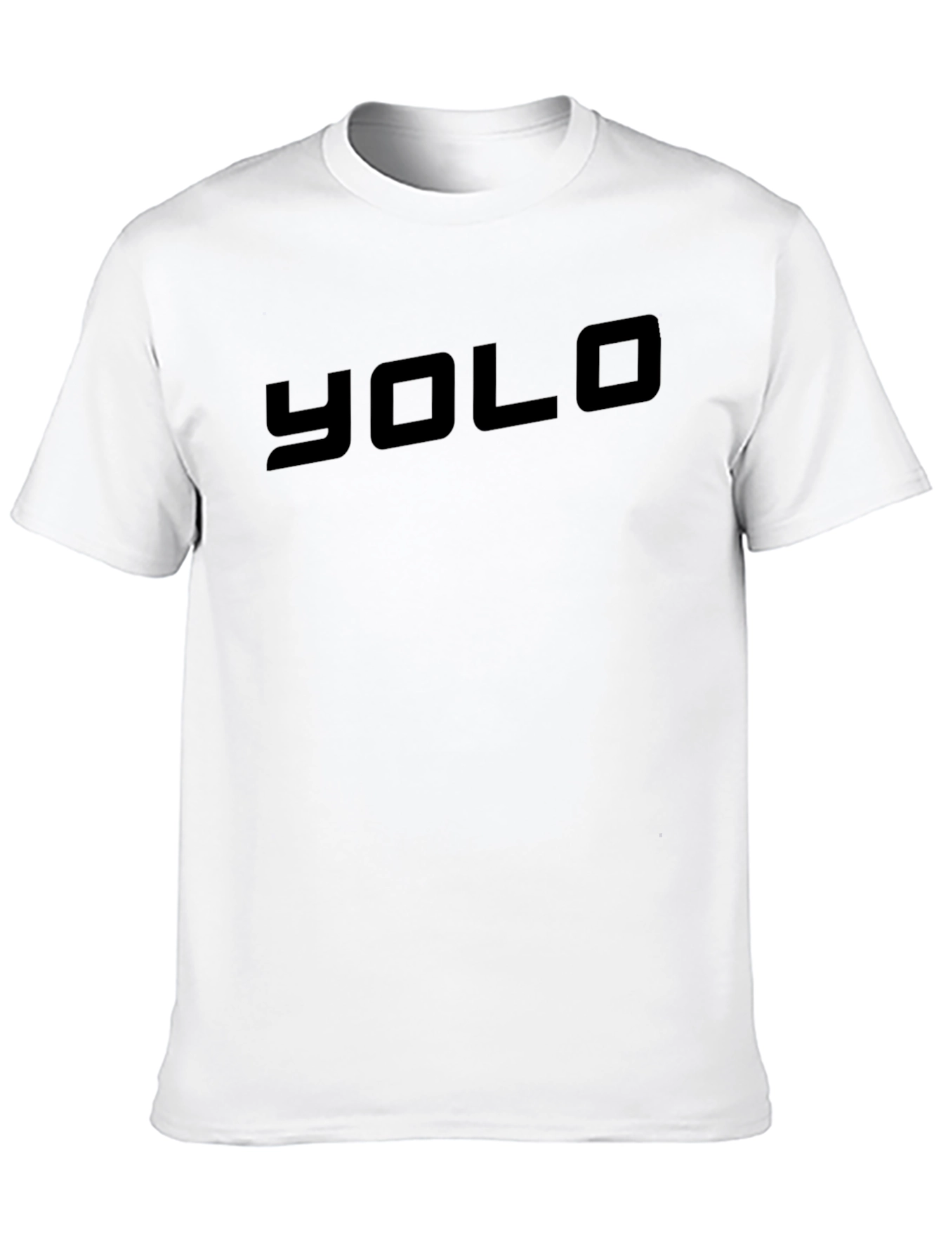YOLO Graphic Tee - Black Crew Neck T-Shirt