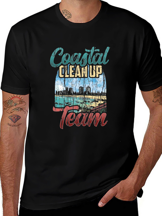 Coastal Clean Up Team T-Shirt - Black