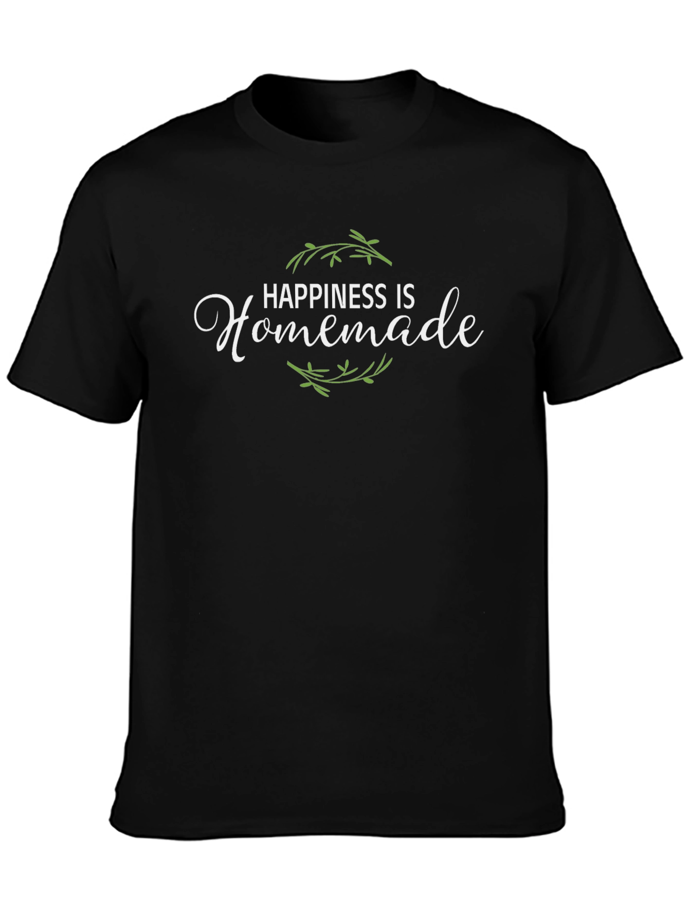 Happiness is Homemade Graphic Tee - Black