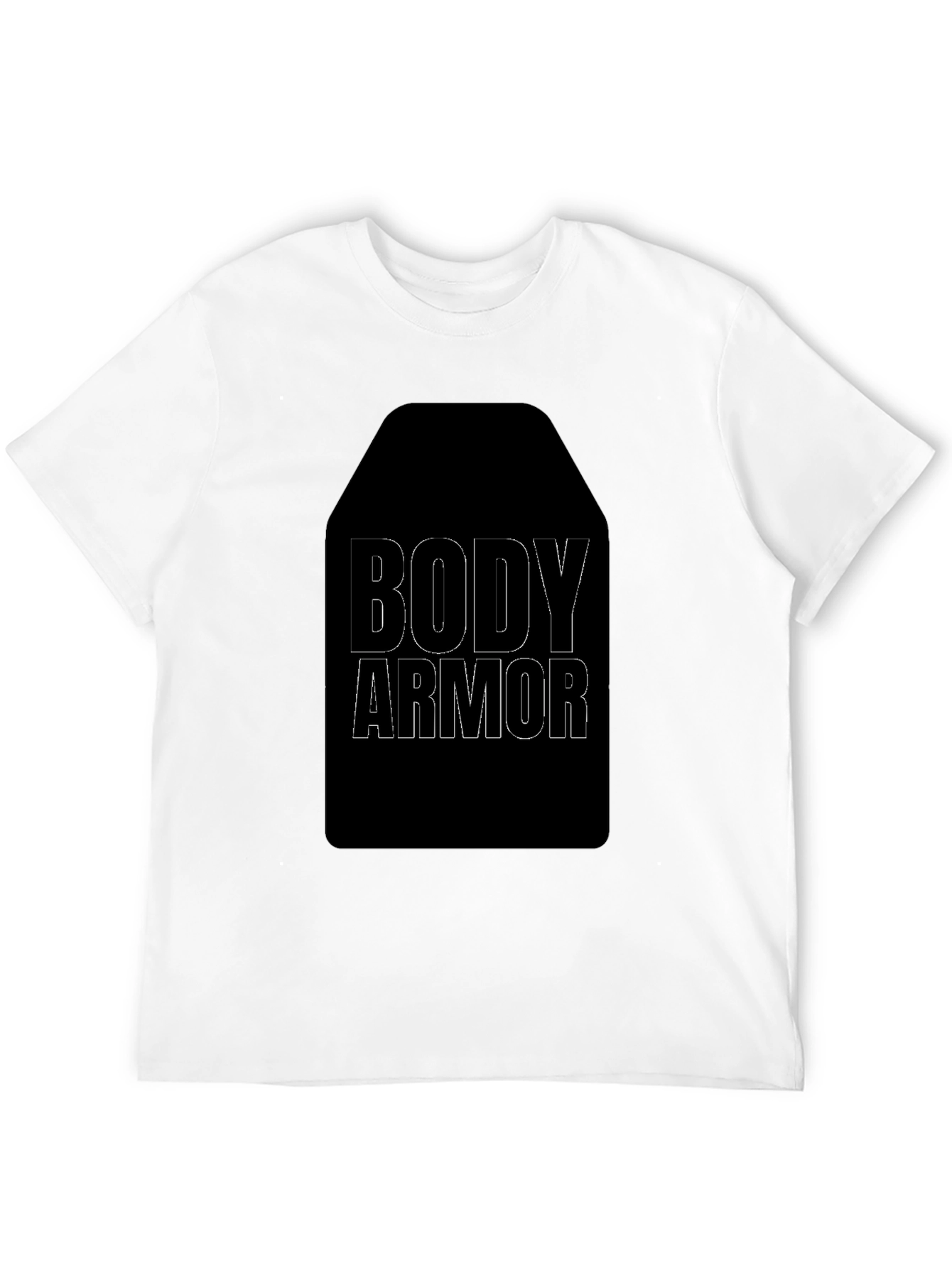 Body Armor Graphic Tee - Black Cotton T-Shirt