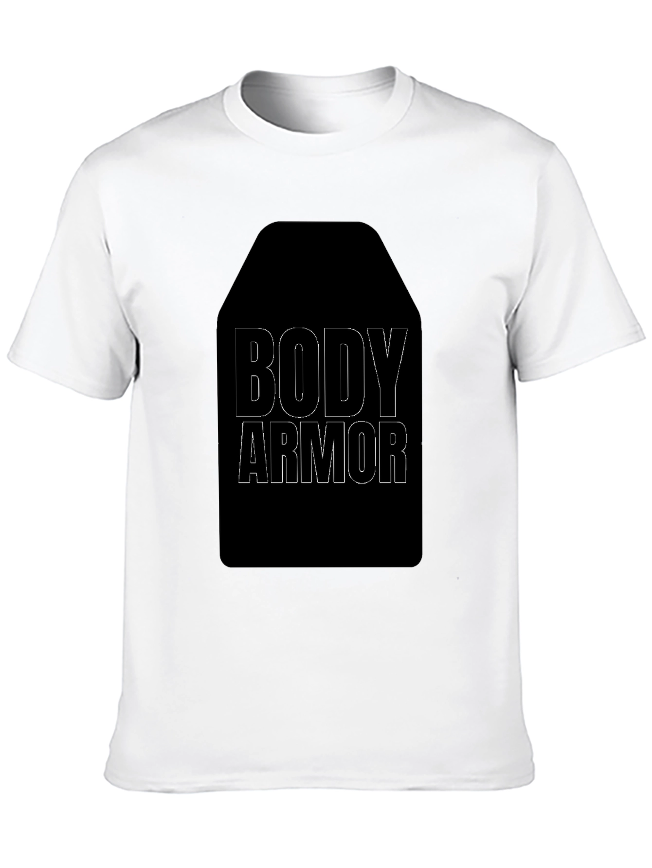 Body Armor Graphic Tee - Black Cotton T-Shirt