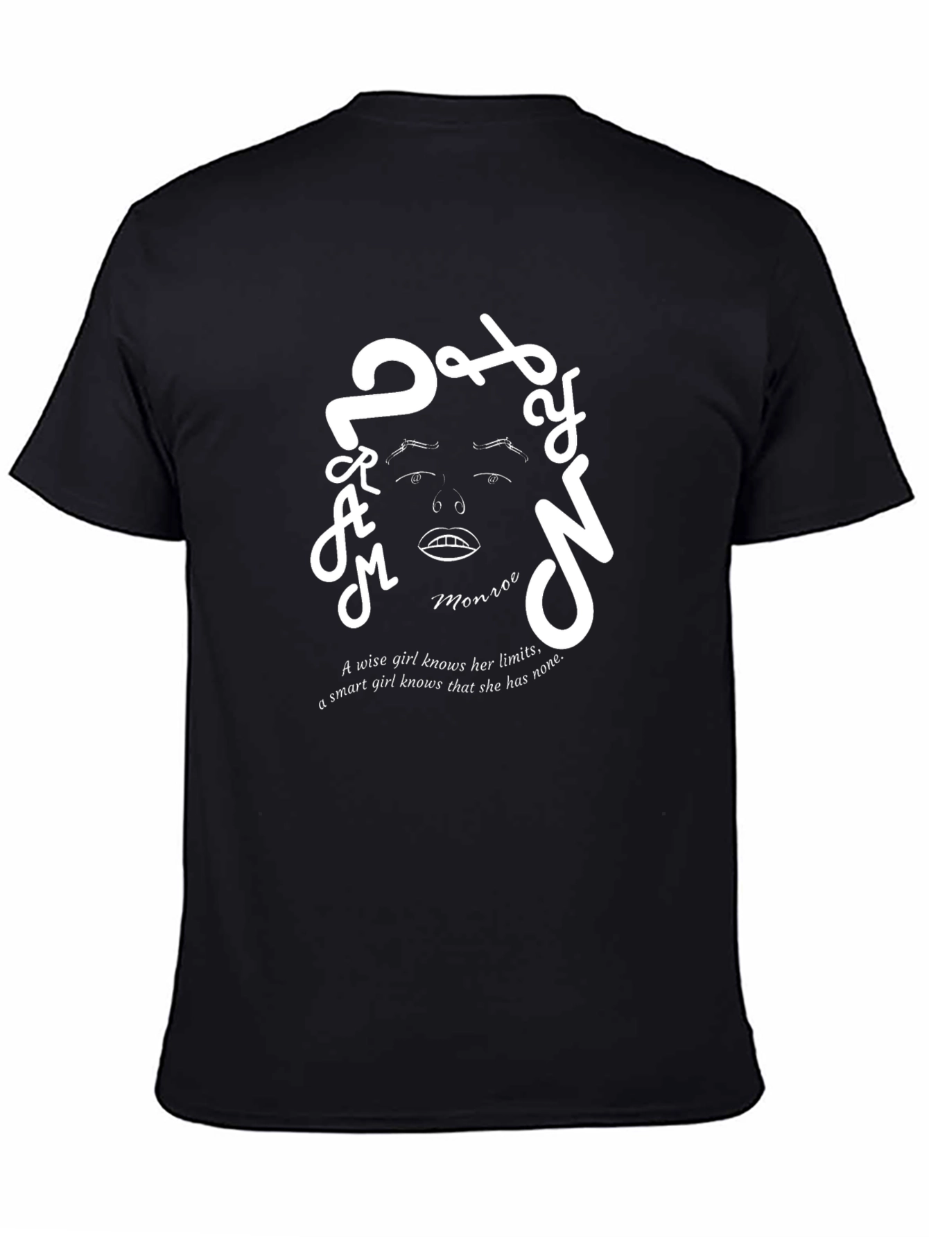 Marilyn Monroe Graphic Print Crew Neck T-Shirt