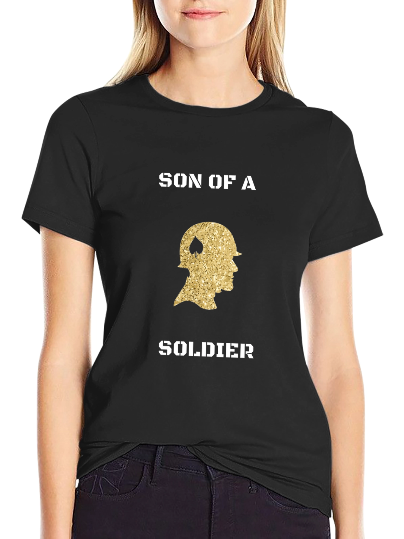 Son of a Soldier Graphic Tee - Black