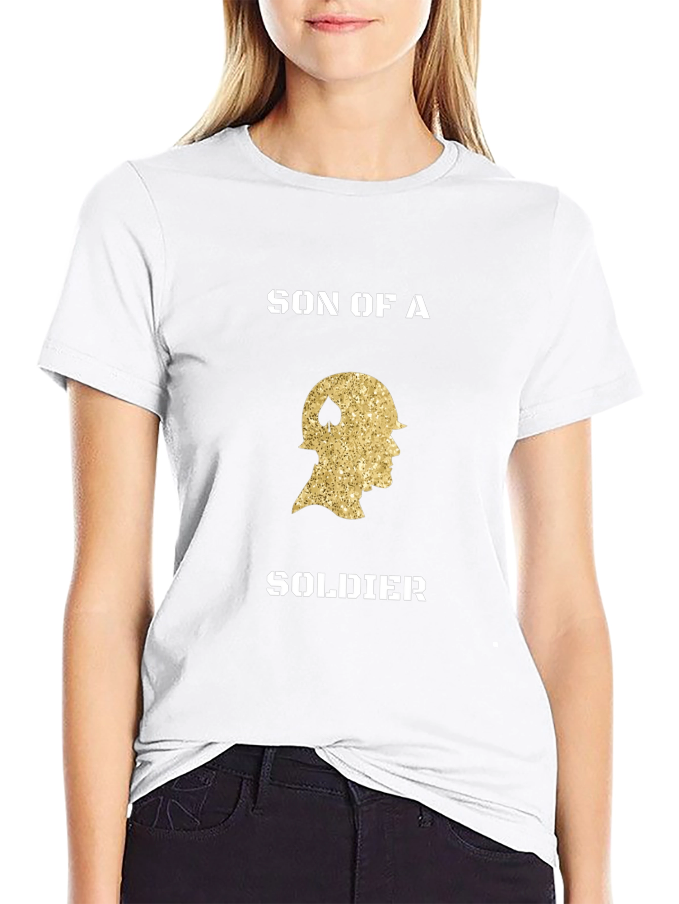 Son of a Soldier Graphic Tee - Black