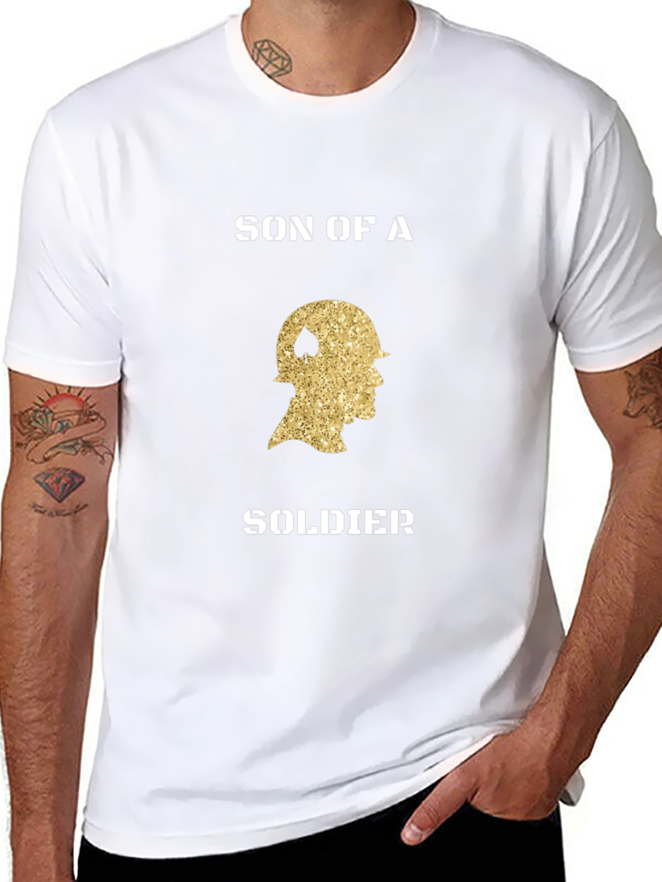 Son of a Soldier Graphic Tee - Black
