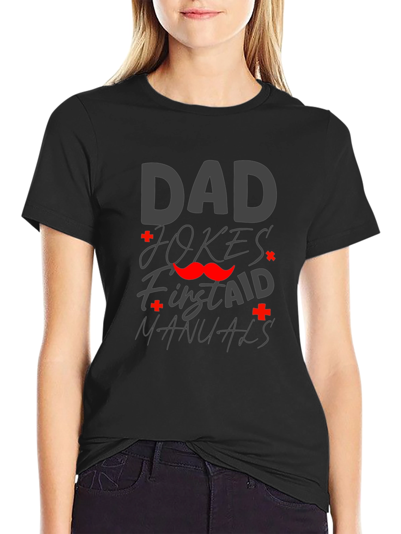 Dad Jokes First Aid Manuals Graphic Tee