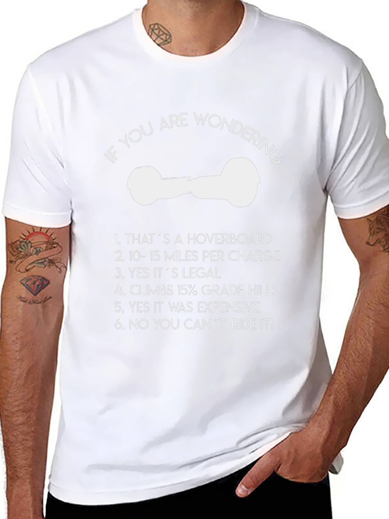 Hoverboard T-Shirt:  Funny Novelty Tee