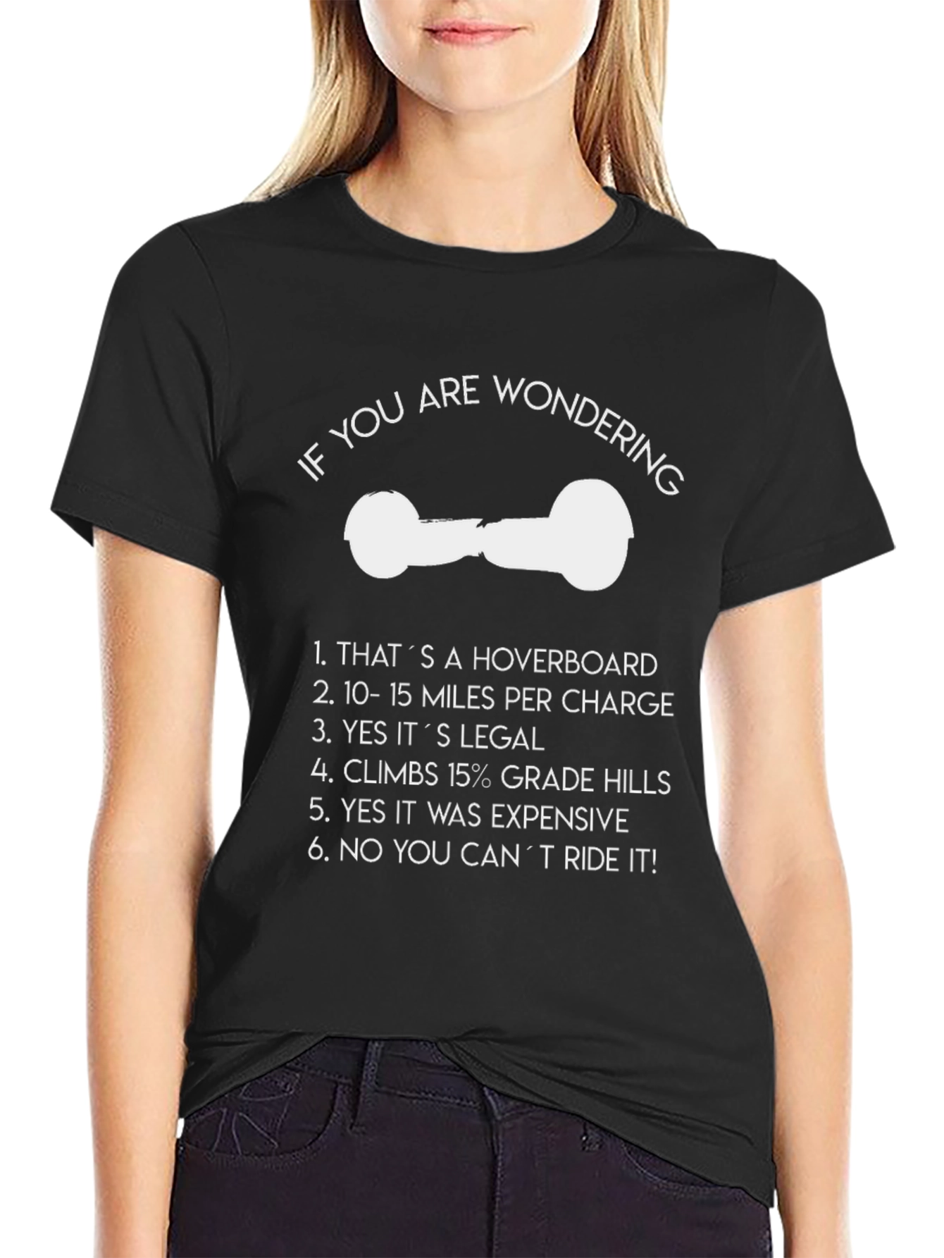 Hoverboard T-Shirt:  Funny Novelty Tee