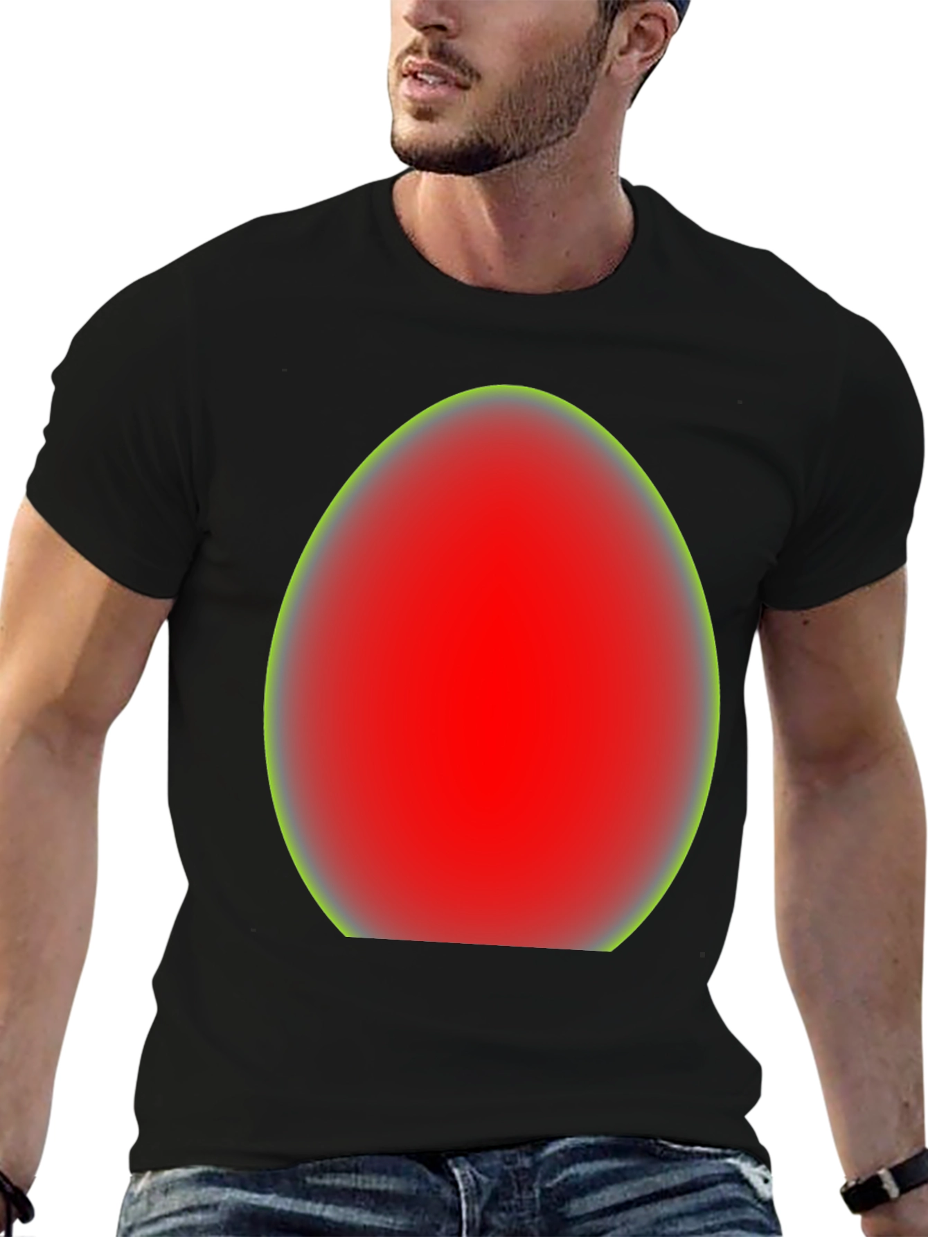 Red Egg Graphic Tee - Casual Unisex T-Shirt