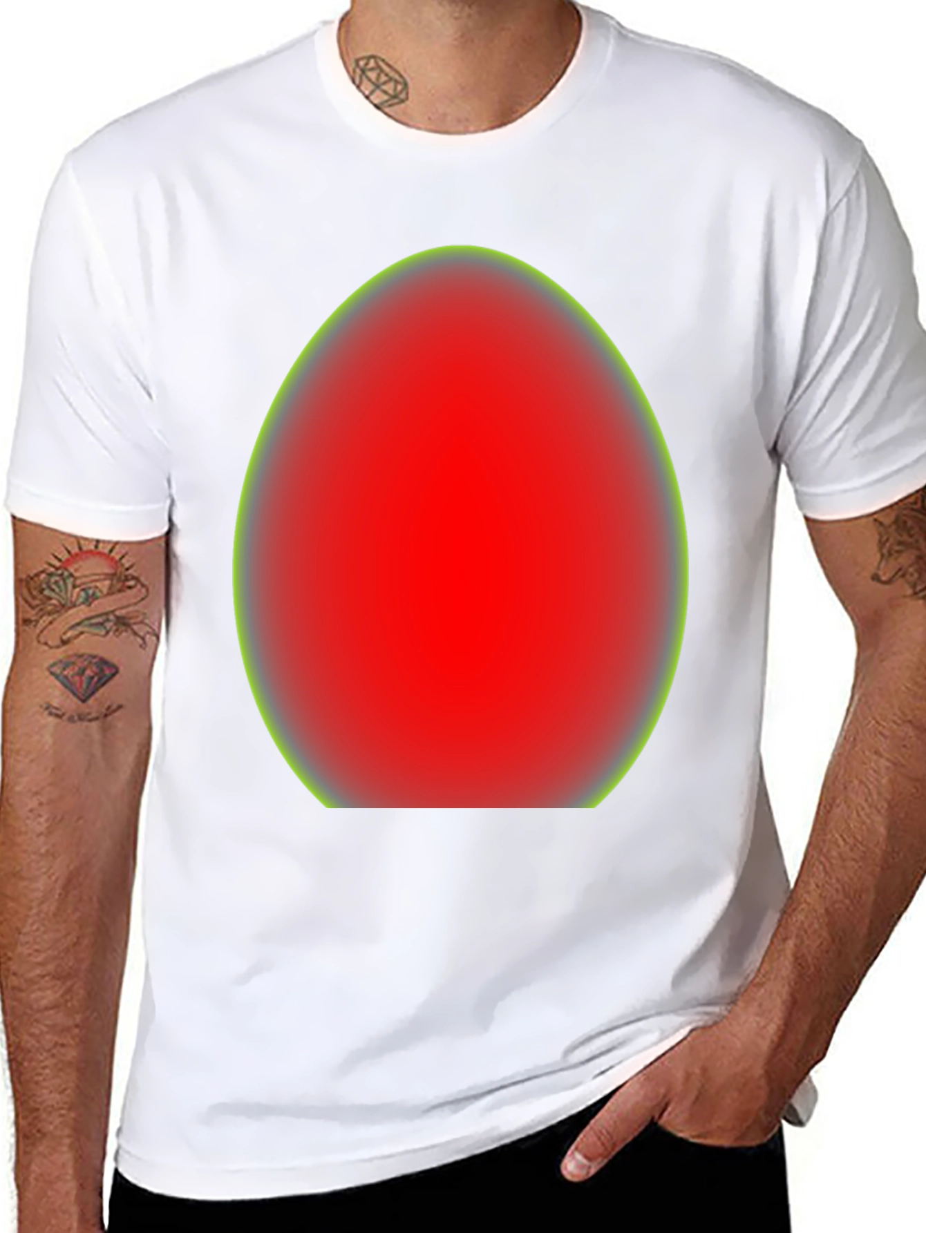 Red Egg Graphic Tee - Casual Unisex T-Shirt