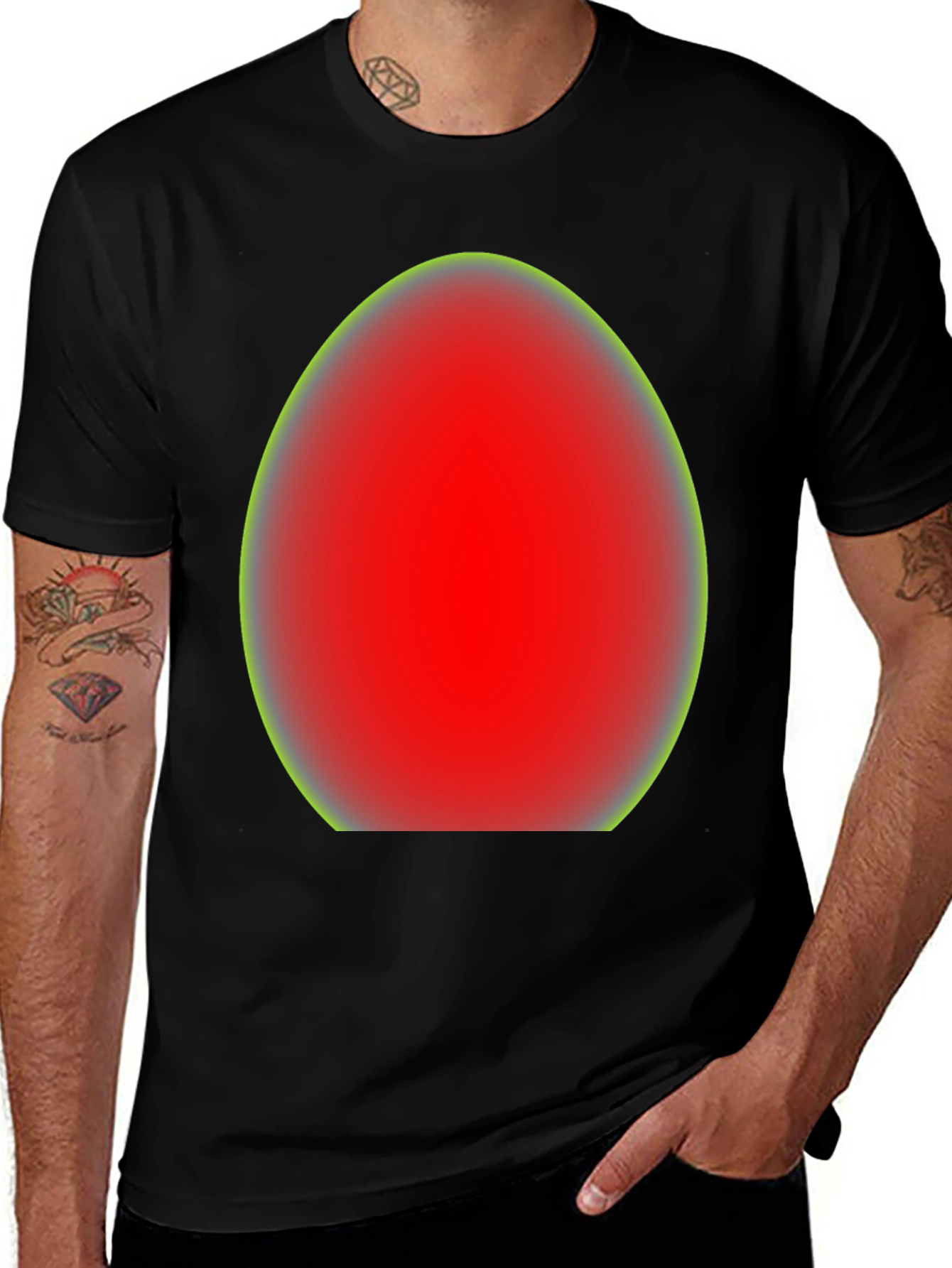 Red Egg Graphic Tee - Casual Unisex T-Shirt