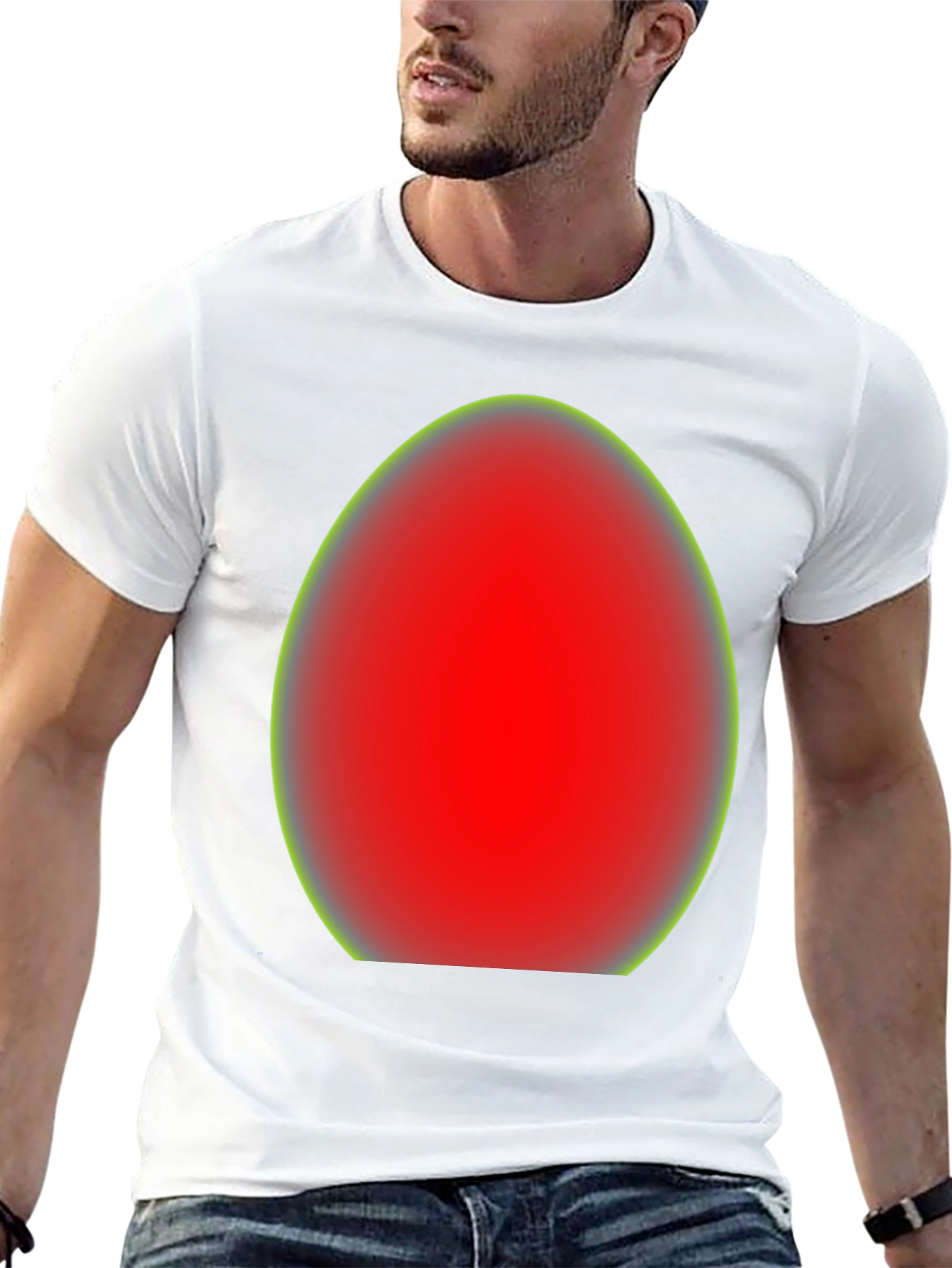 Red Egg Graphic Tee - Casual Unisex T-Shirt