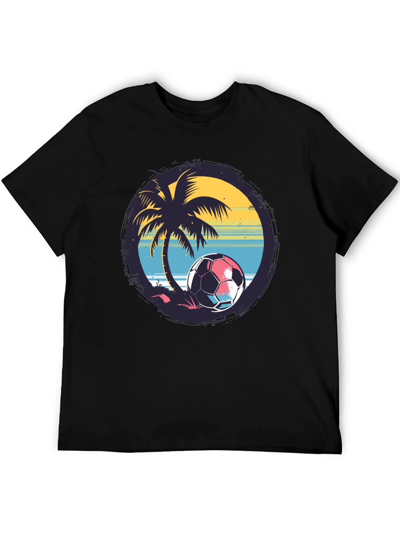 Tropical Soccer Tee: Beach Vibes for Soccer Lovers