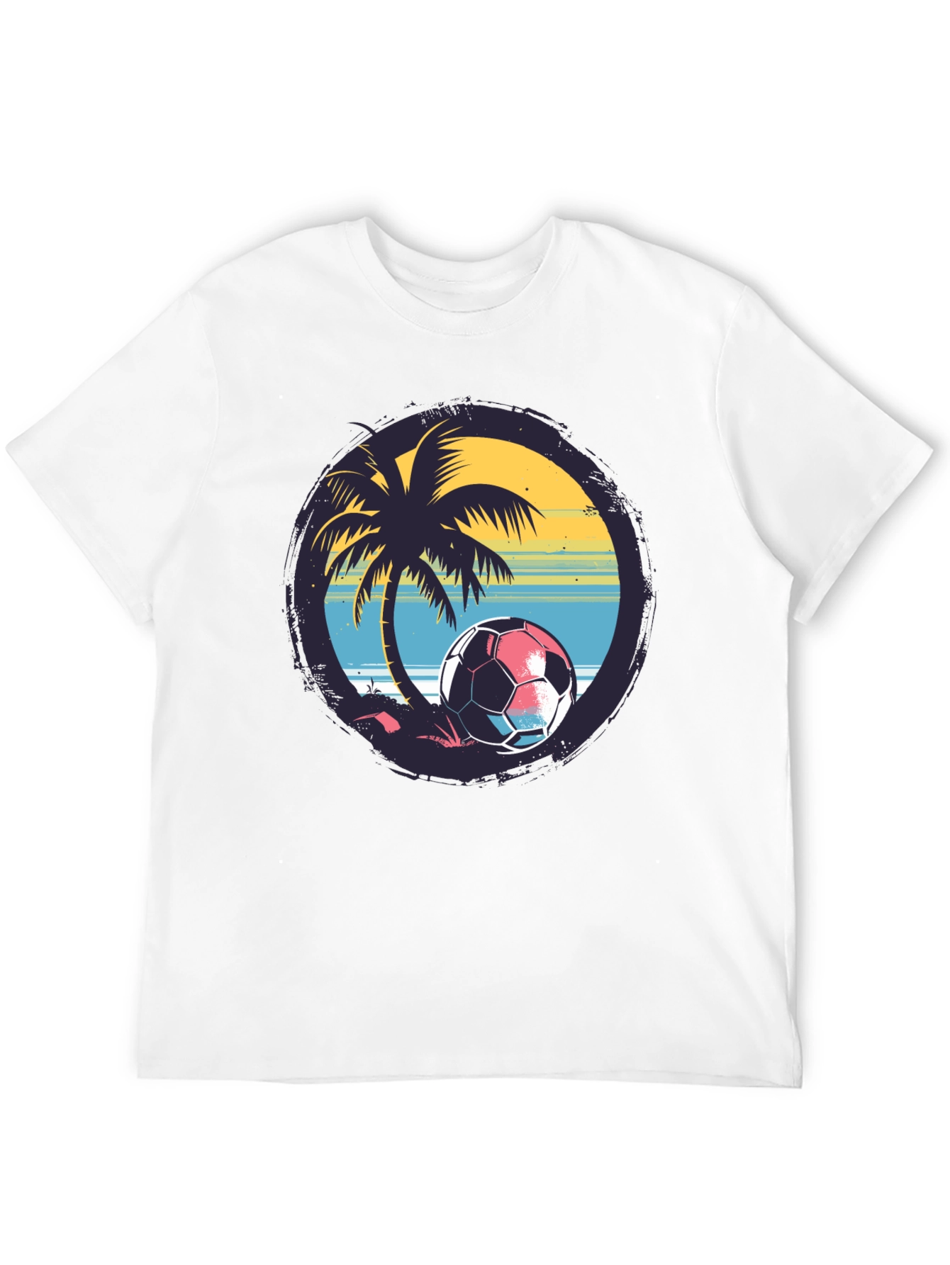 Tropical Soccer Tee: Beach Vibes for Soccer Lovers