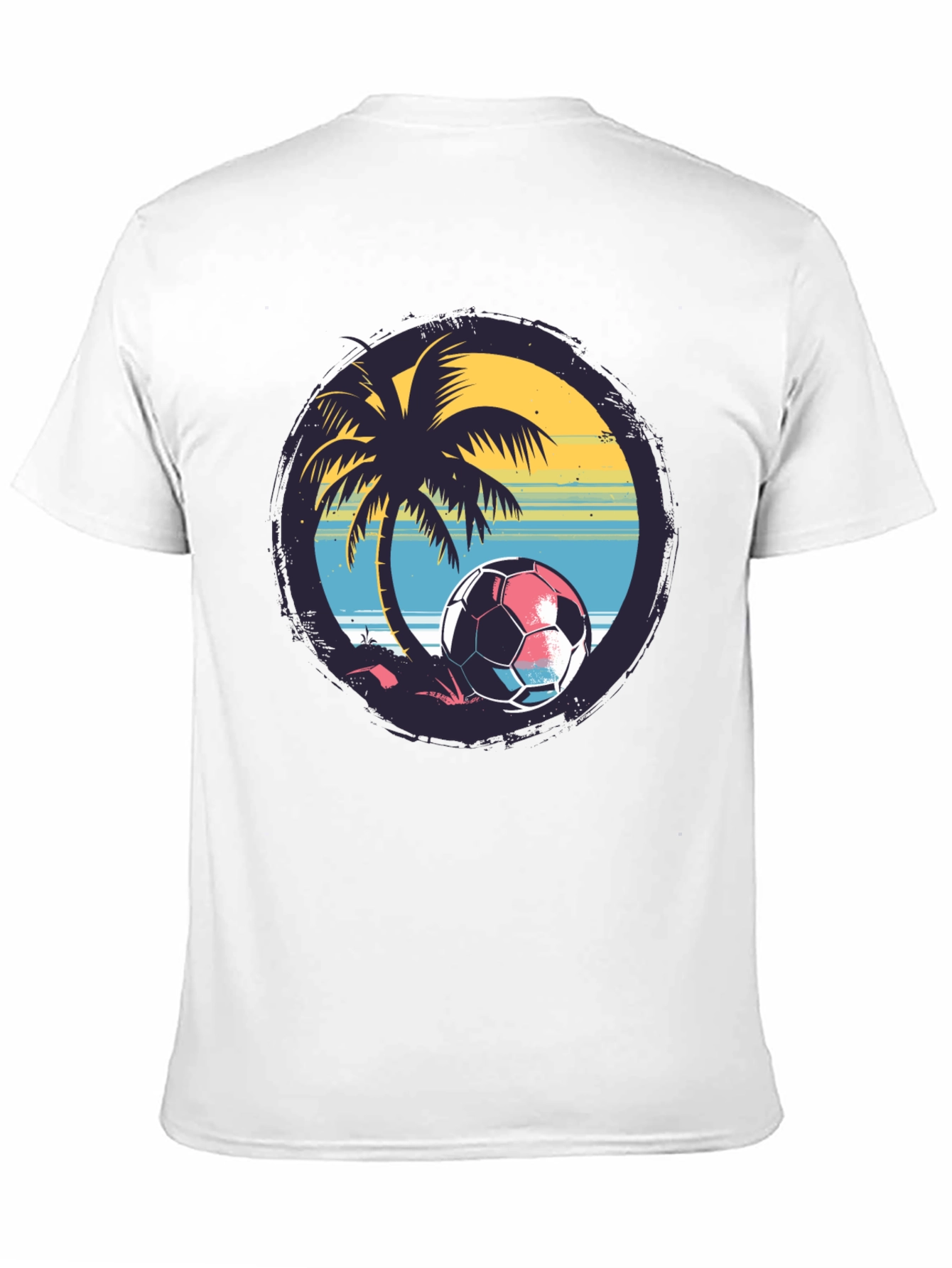 Tropical Soccer Tee: Beach Vibes for Soccer Lovers