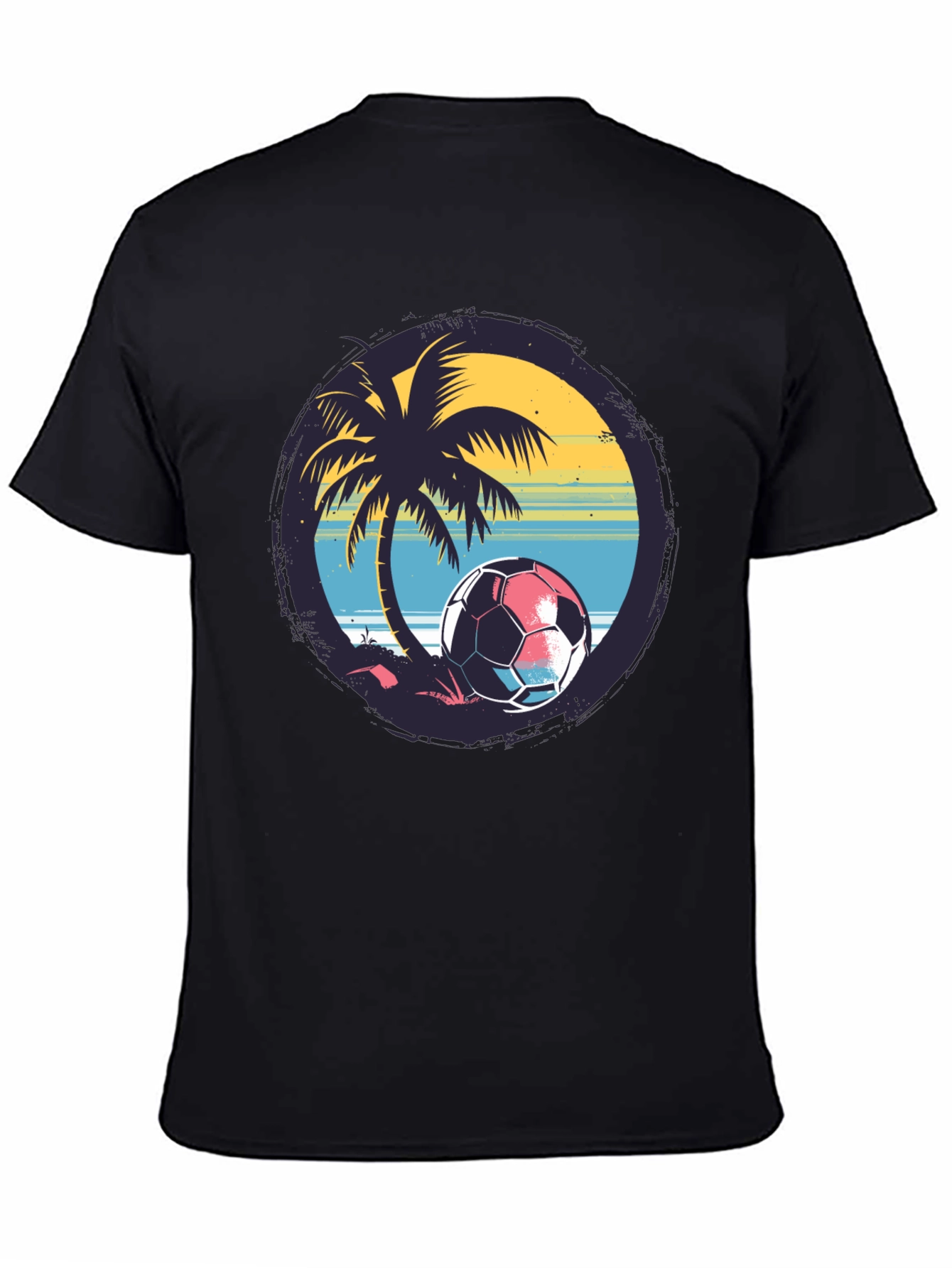 Tropical Soccer Tee: Beach Vibes for Soccer Lovers
