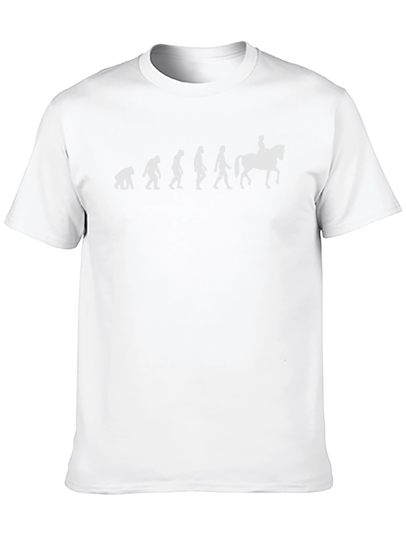 Evolution of Horse Rider Black T-Shirt