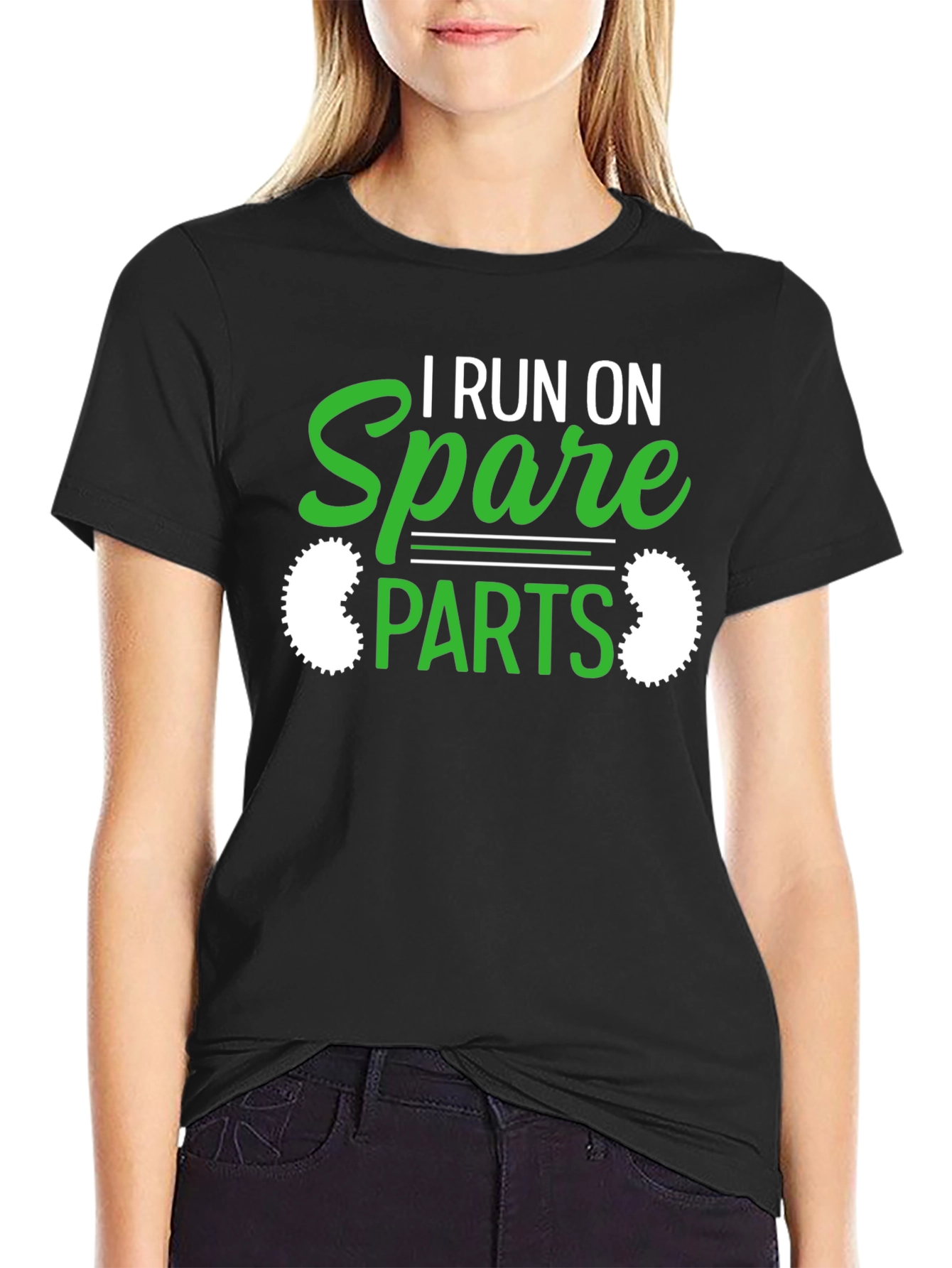 I Run On Spare Parts Funny Graphic T-Shirt