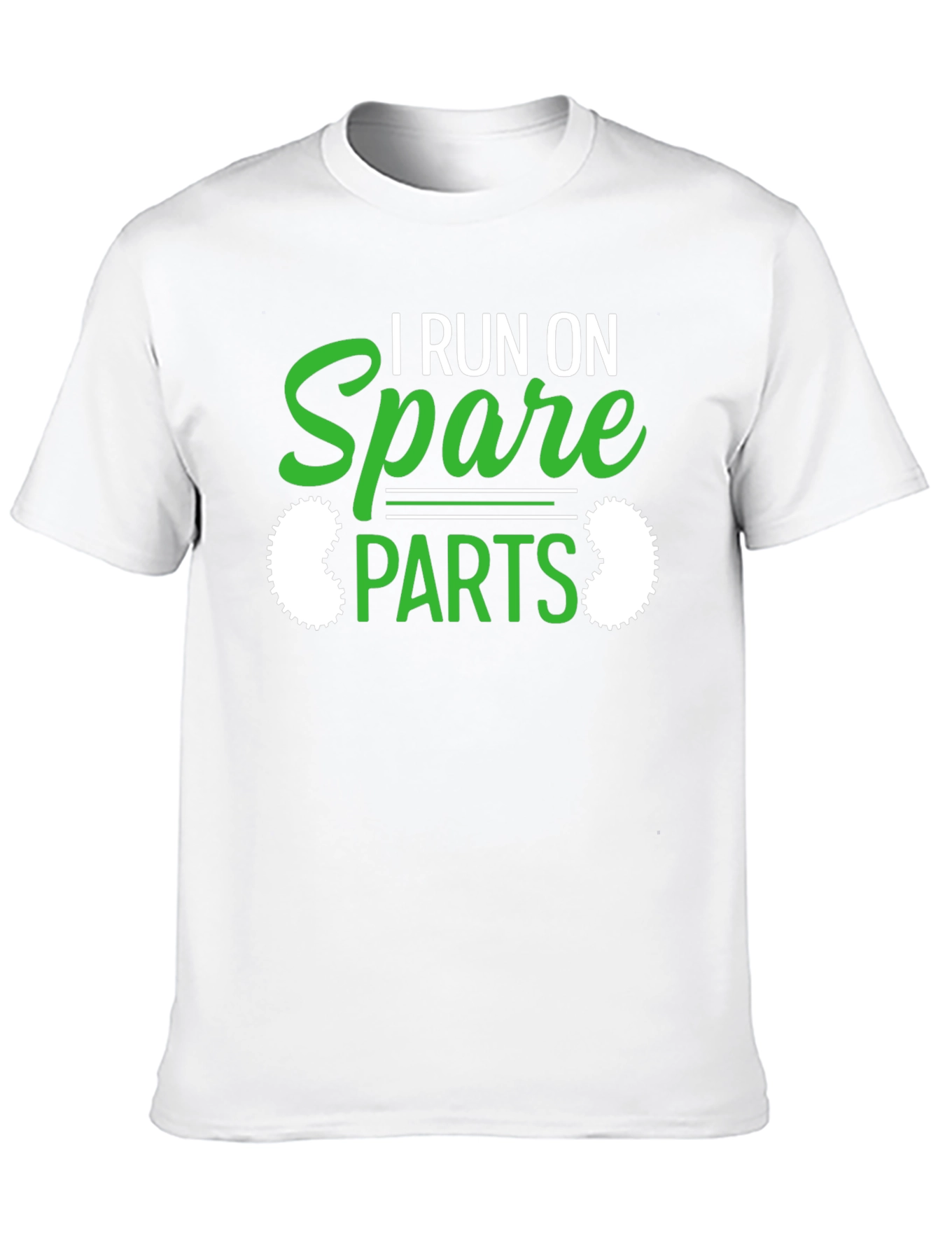I Run On Spare Parts Funny Graphic T-Shirt