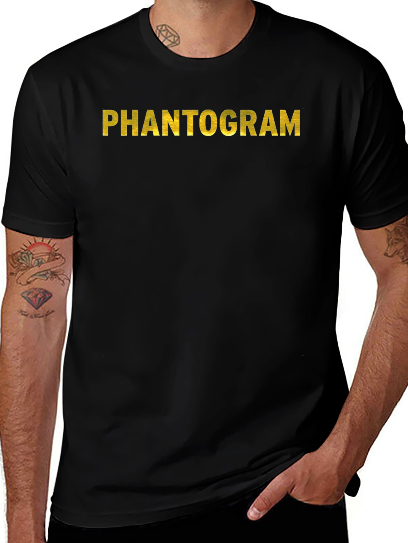 Phantogram Black Graphic T-Shirt