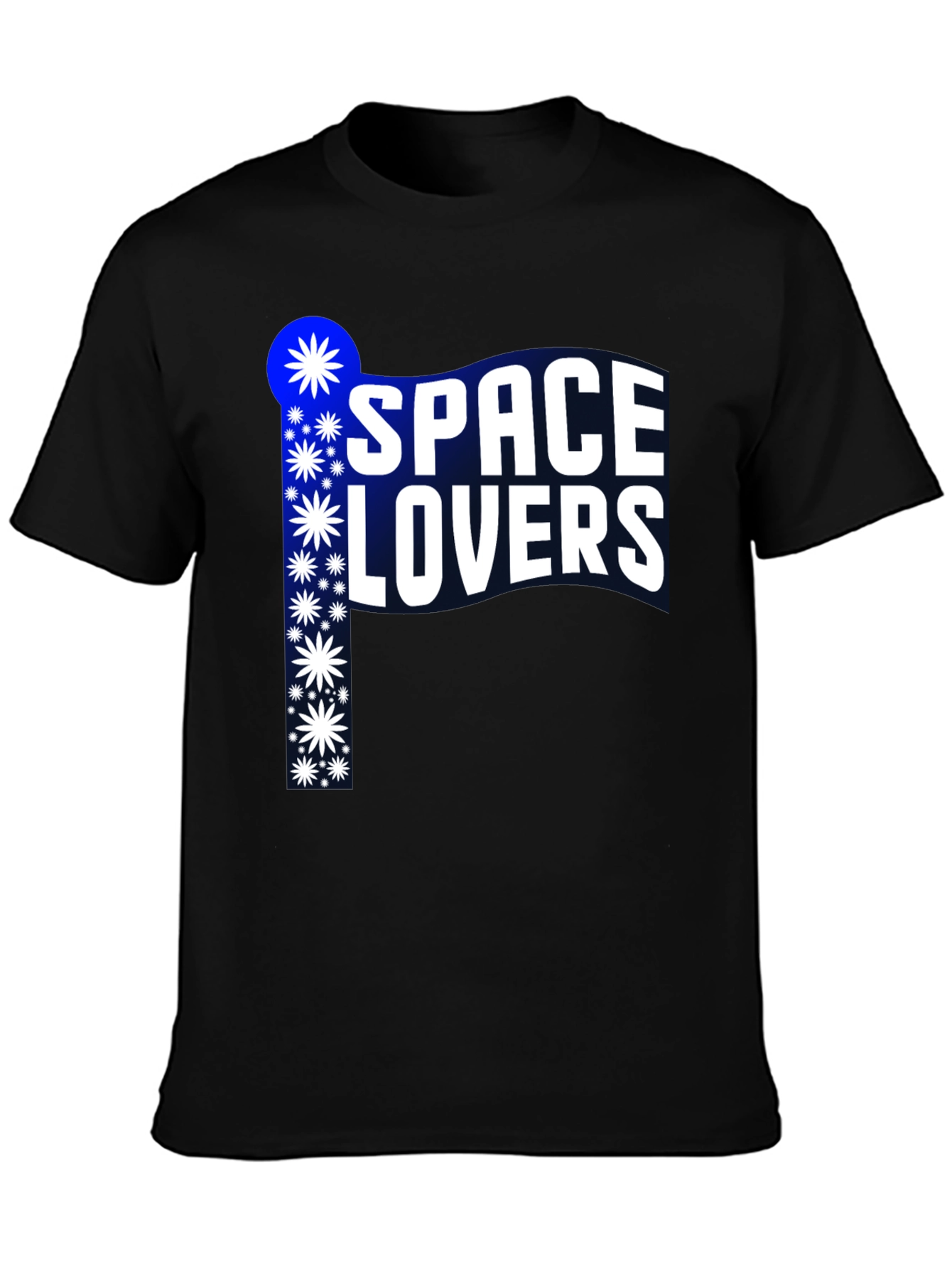 Space Lovers Graphic Tee - Black